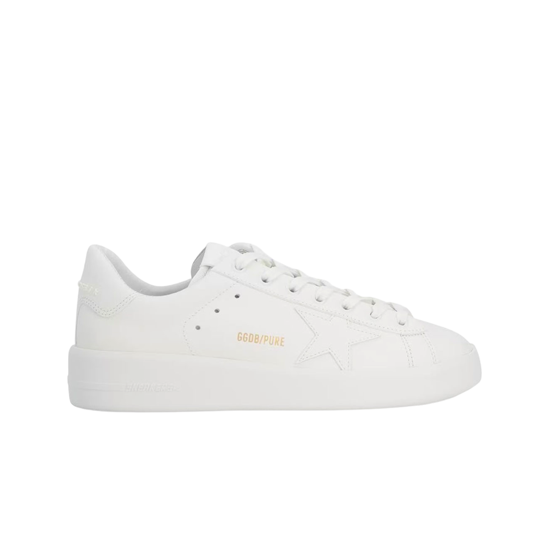 GWF00197-F000541-10100 (W) Golden Goose Purestar All-White Sneakers