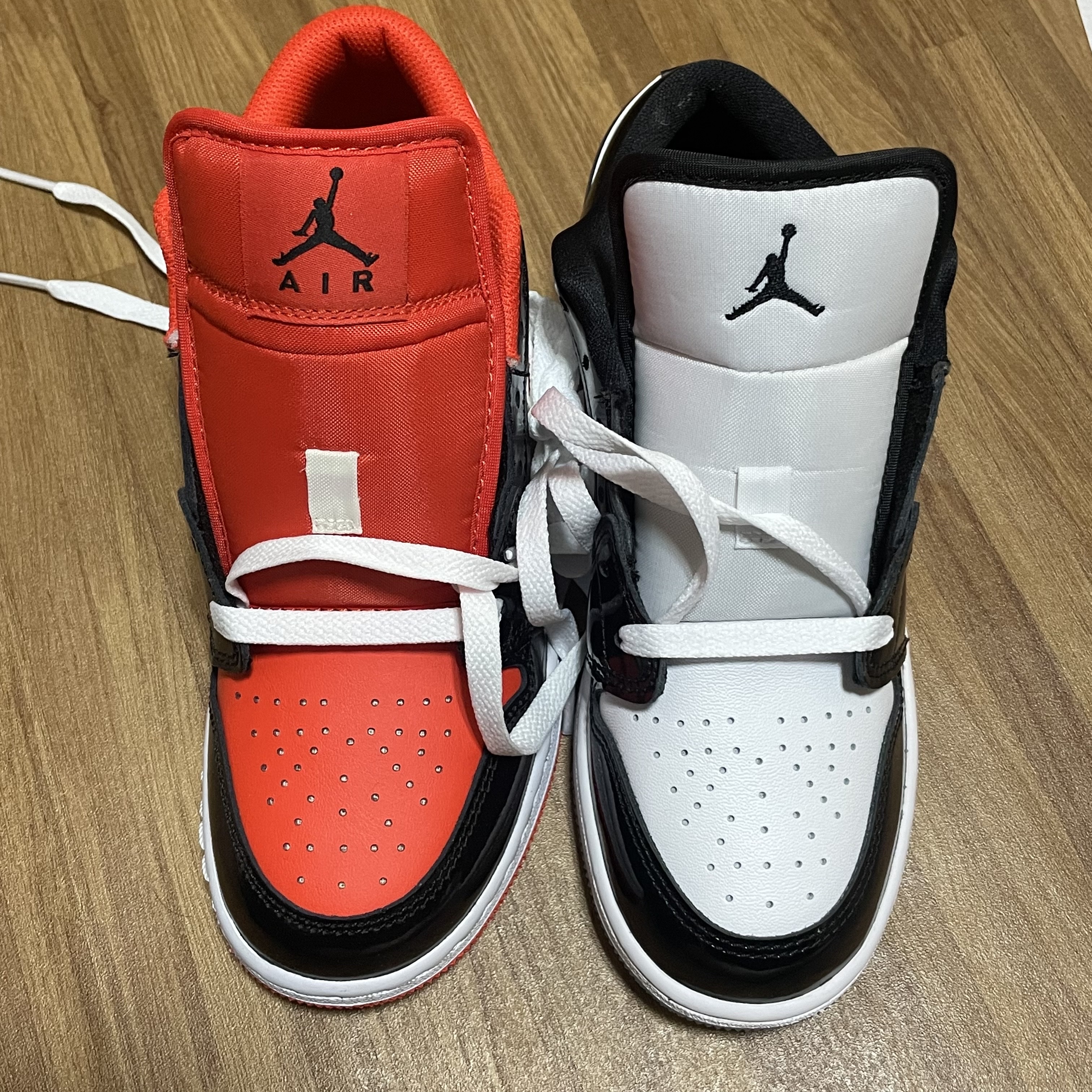 (GS) Jordan 1 Low SE Team Orange Black, (GS) Jordan 1 Low SE Concord 착용 스타일 - 2