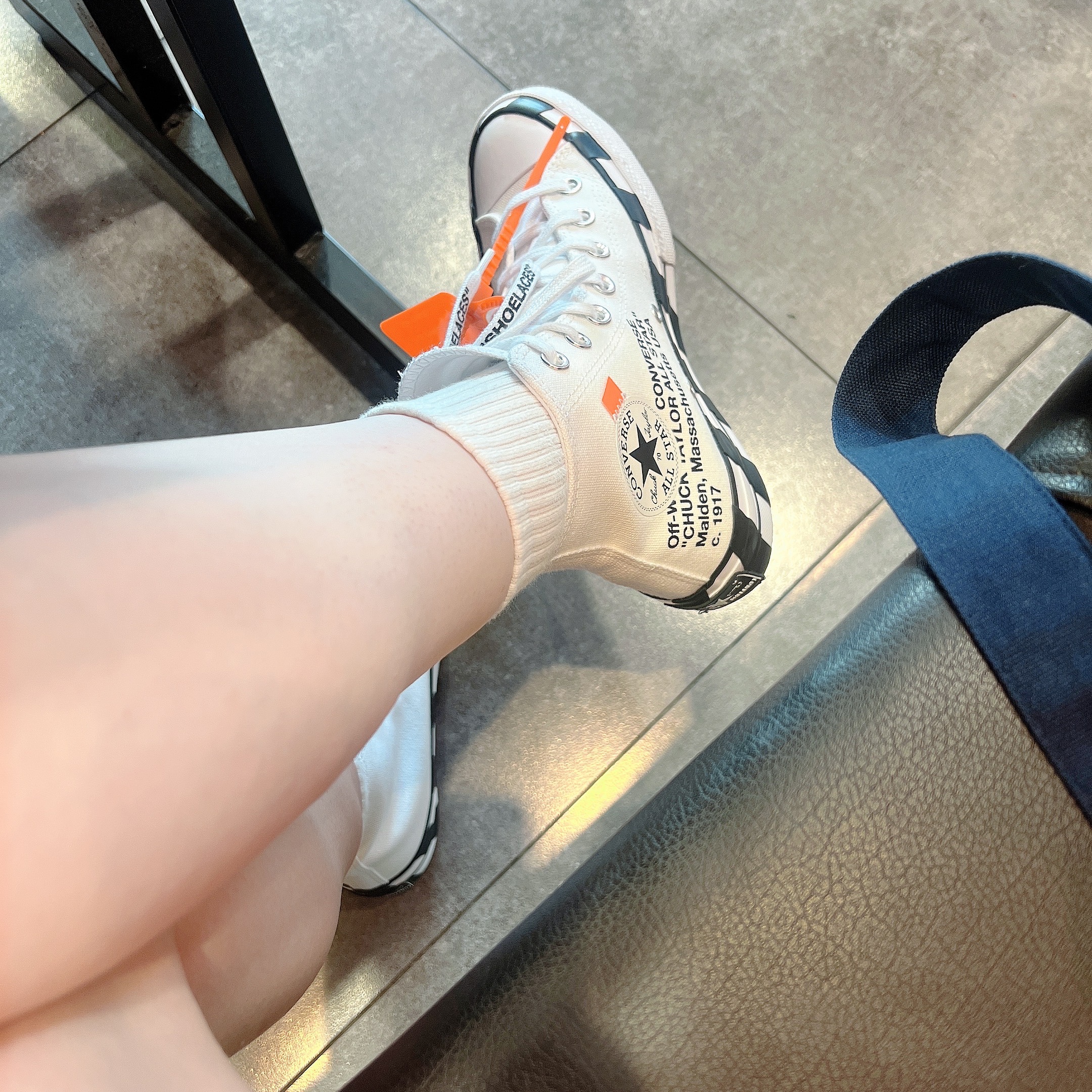 Converse x Off-White Chuck 70 High V2 2021 착용 스타일