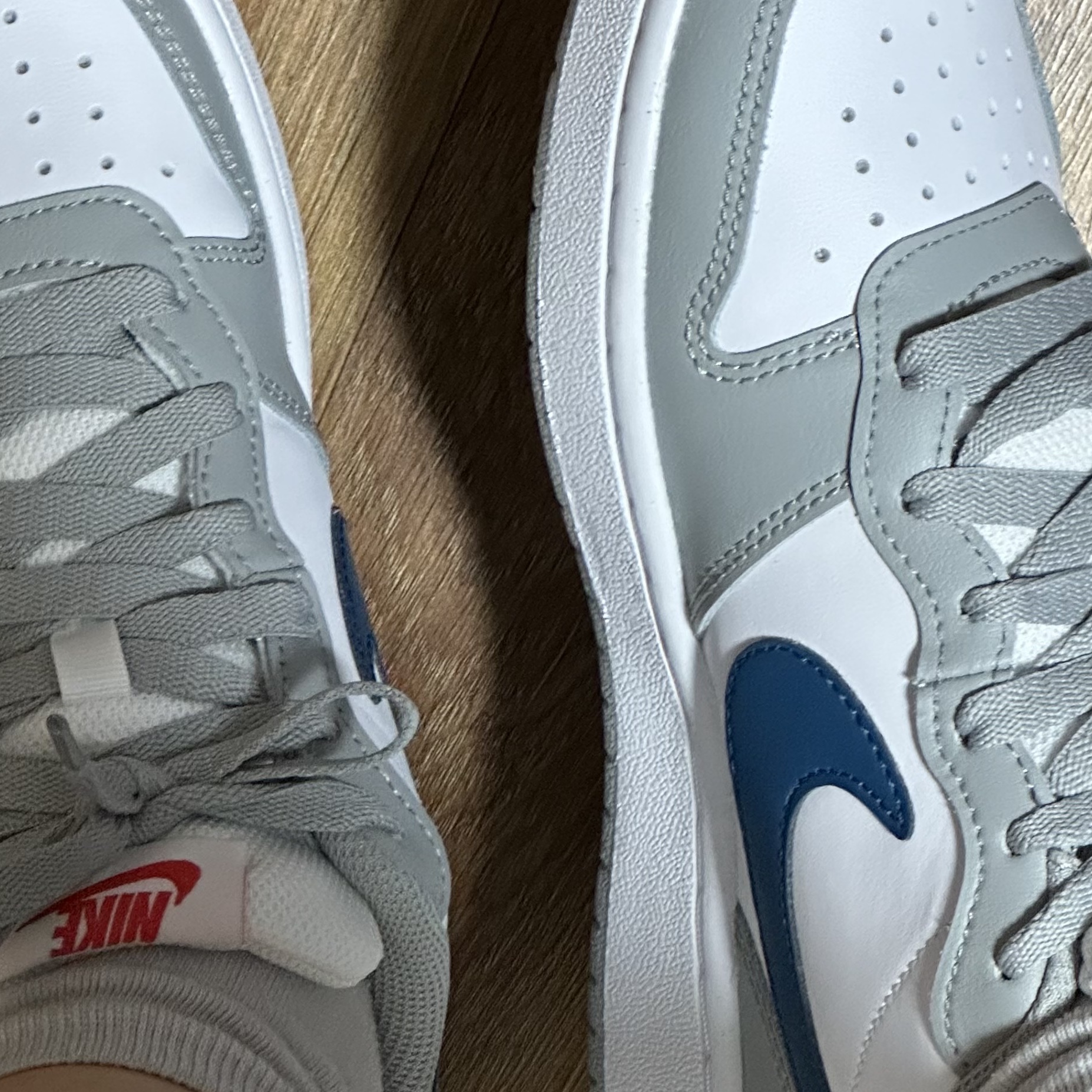 (GS) Nike Court Borough Low 2 Light Smoke Grey 착용 스타일 - 2