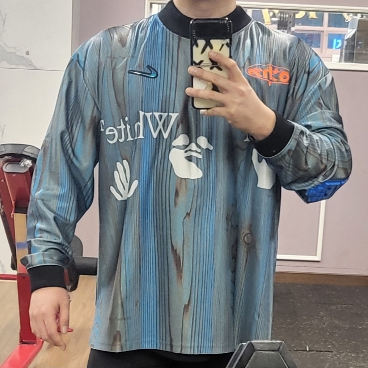 Nike x Off-White NRG Jersey Imperial Blue - Asia 착용 스타일 - 1