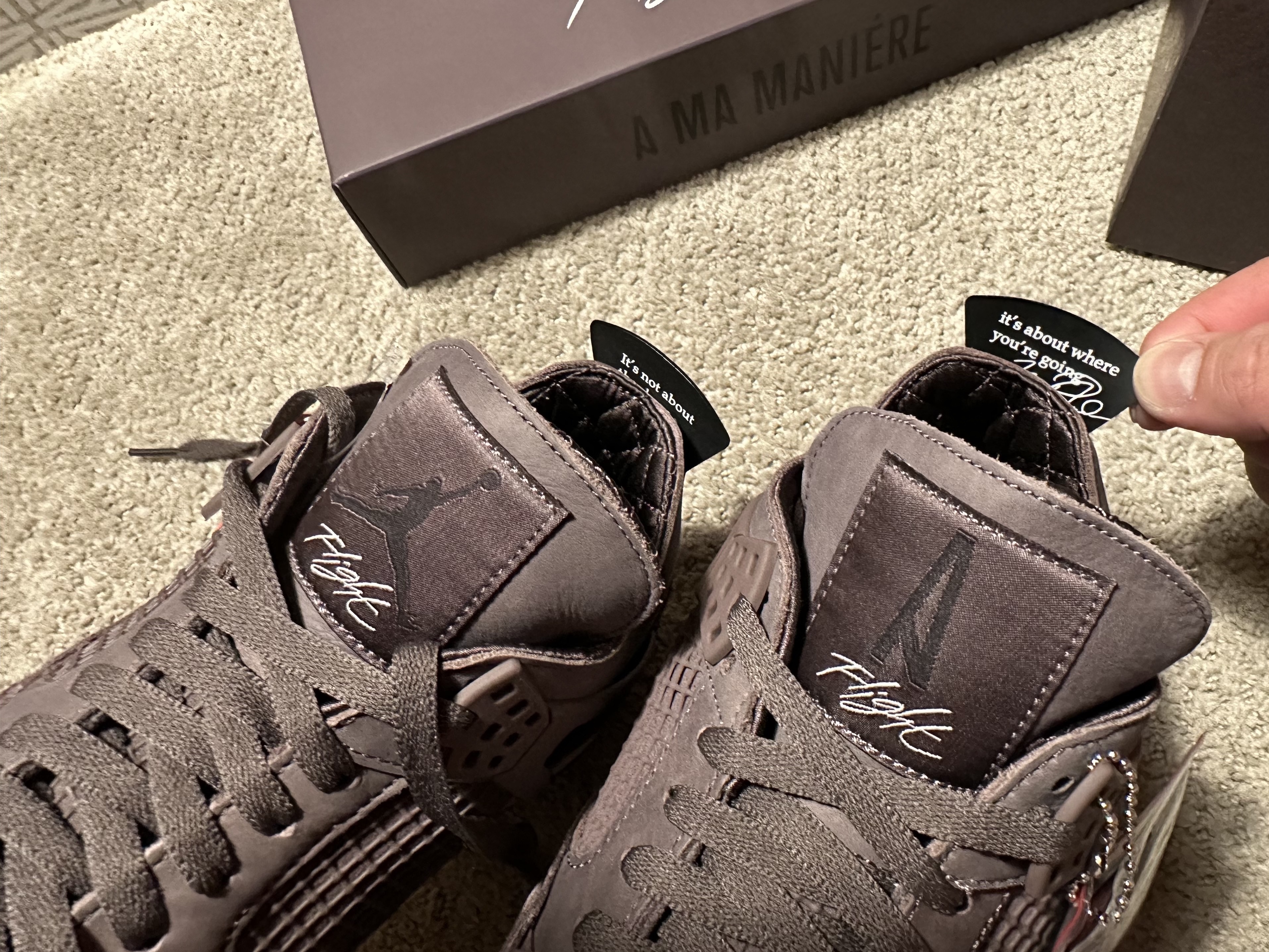 Jordan 4 x A Ma Maniere Retro Violet Ore 착용 스타일 - 4