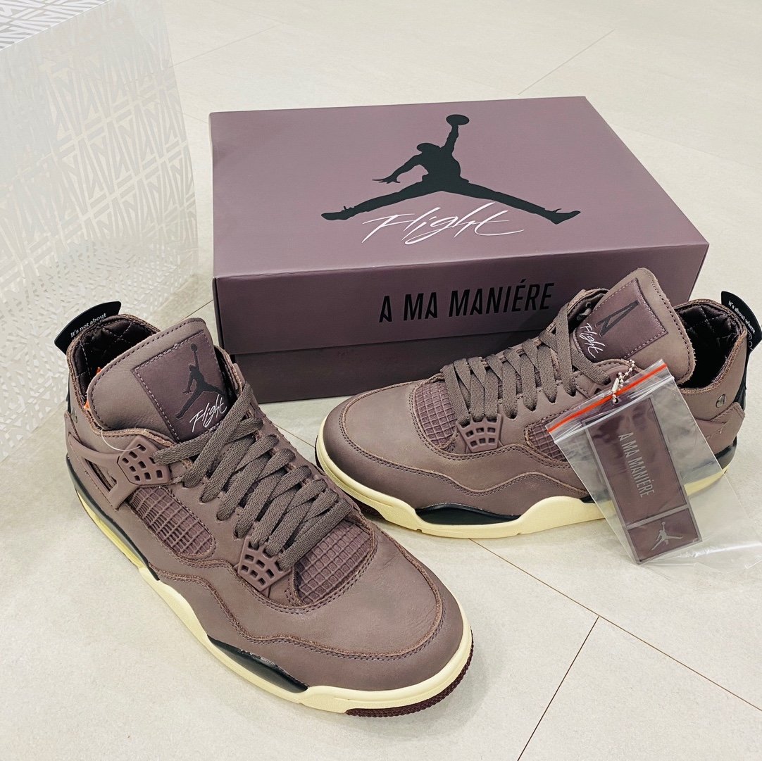 Jordan 4 x A Ma Maniere Retro Violet Ore 착용 스타일
