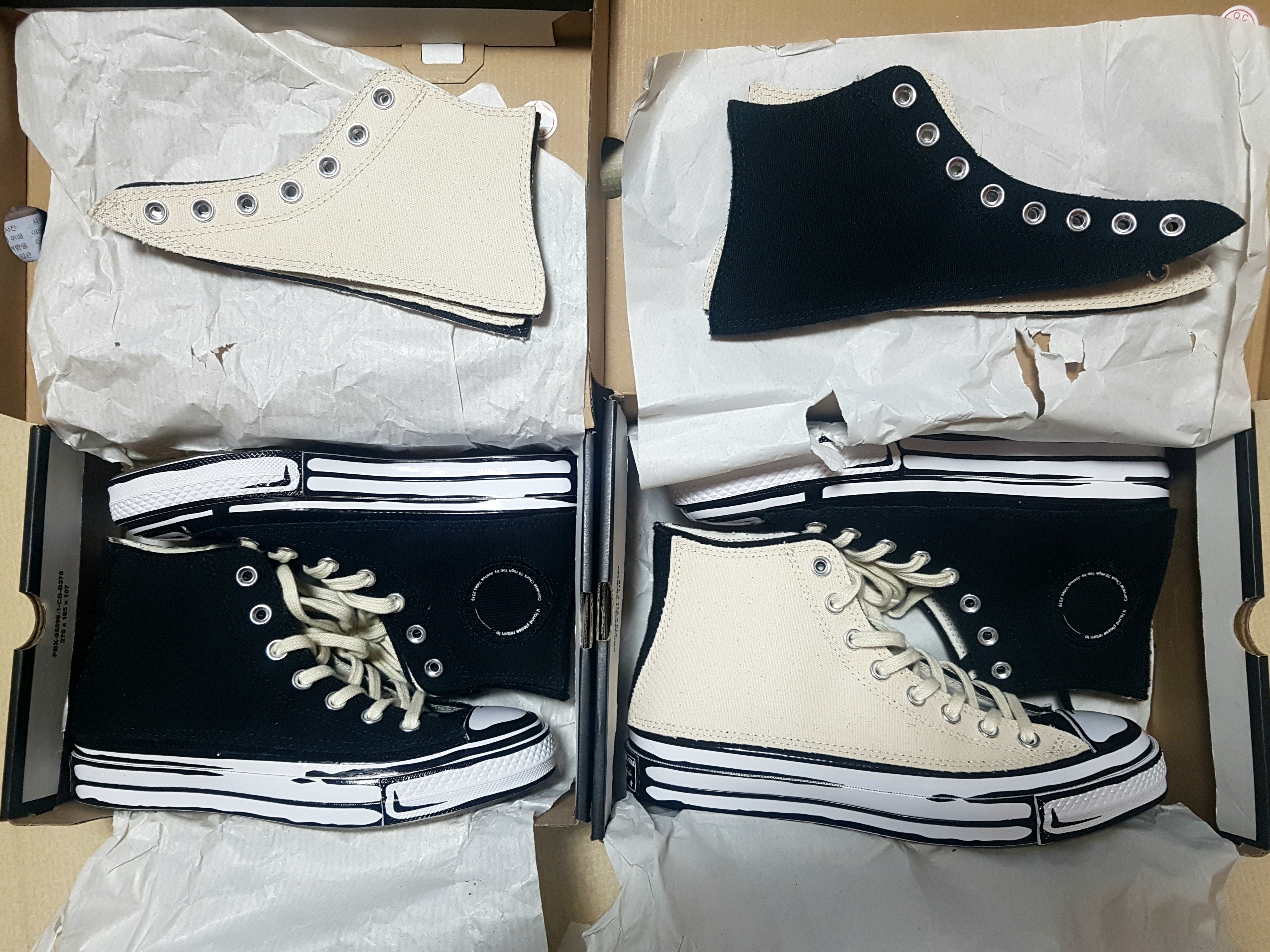 Converse x Joshua Vides Chuck 70s Hi Black 착용 스타일