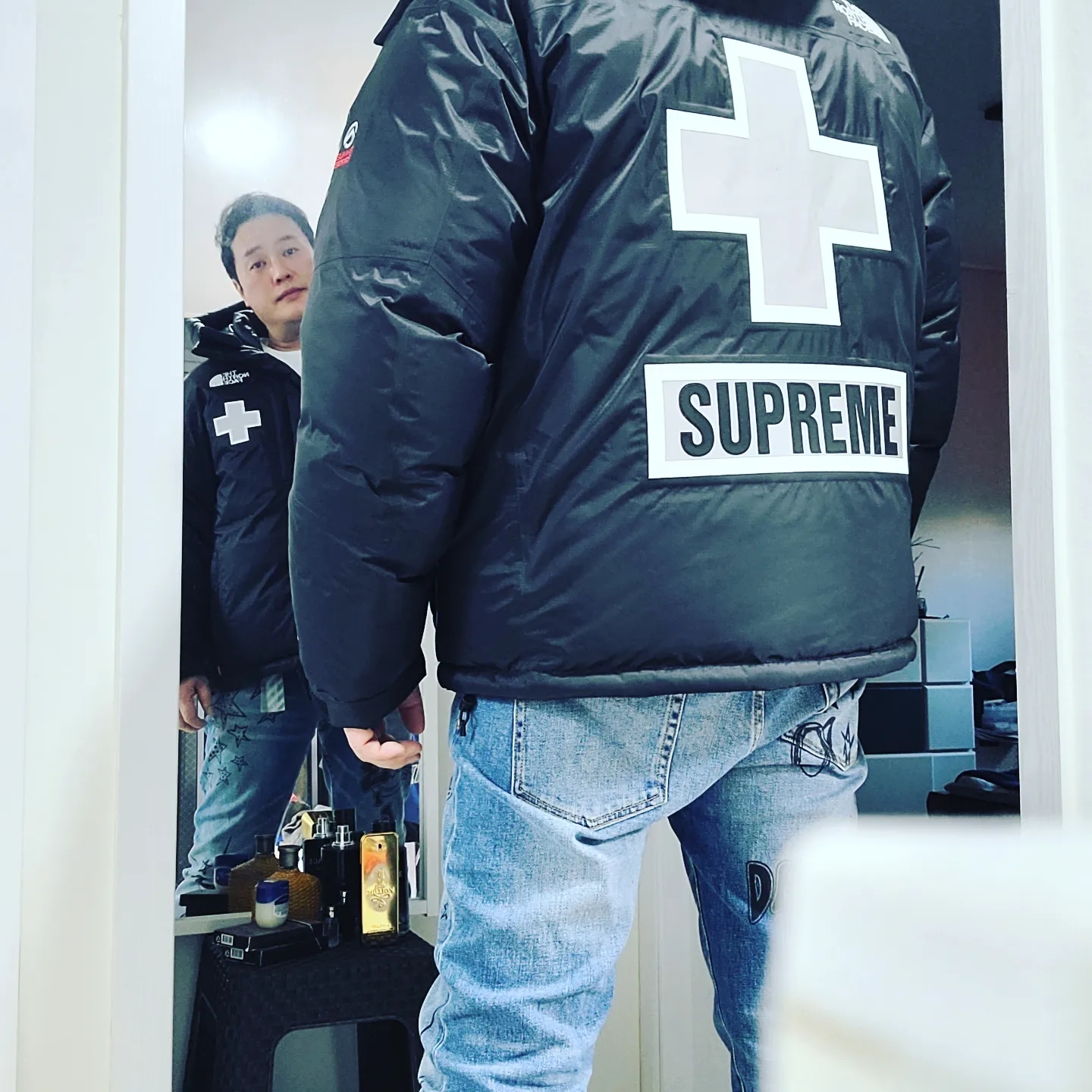 Supreme x The North Face Summit Series Rescue Baltoro Jacket Black - 22SS 착용 스타일