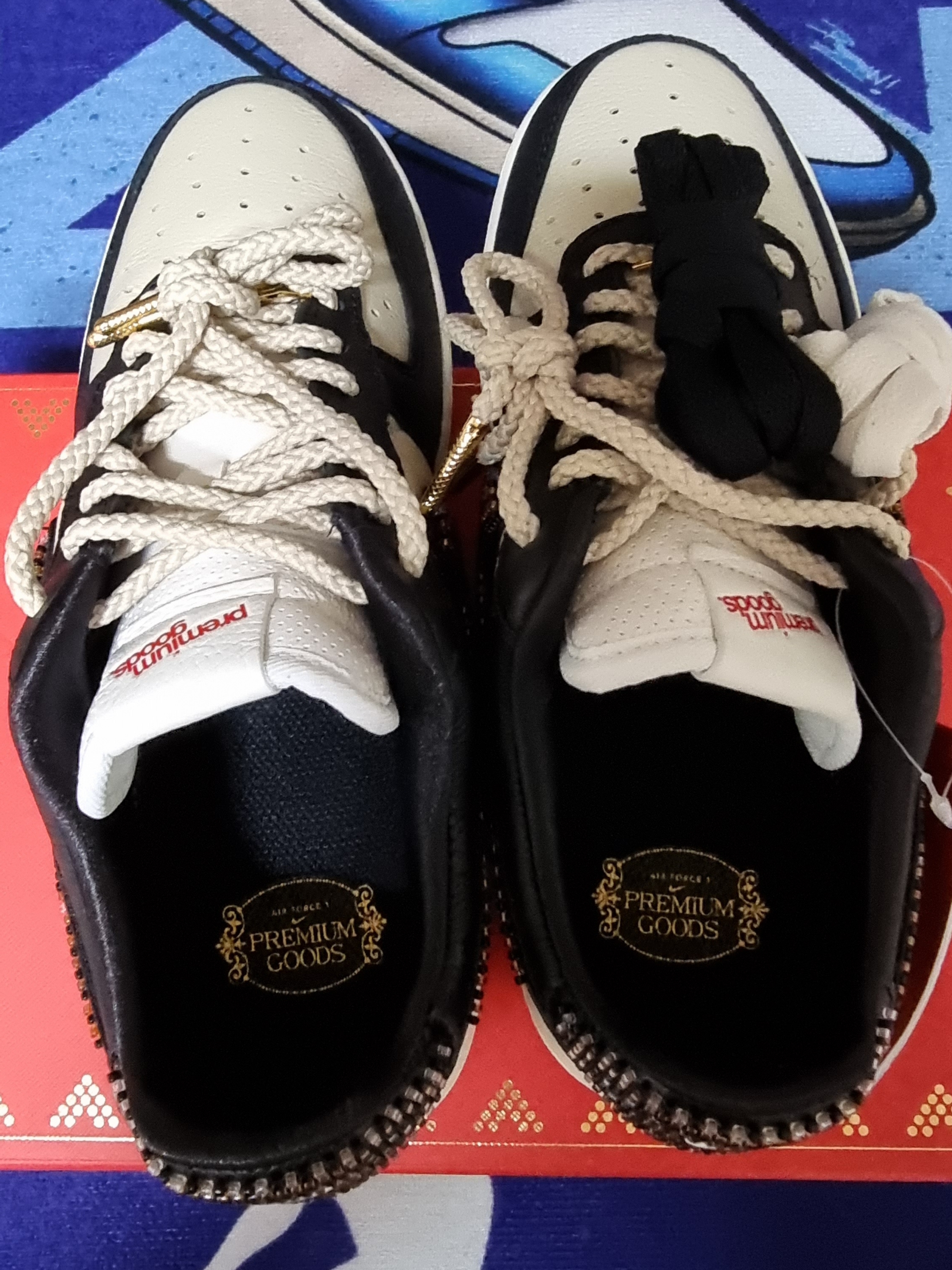 (W) Nike x Premium Goods Air Force 1 Low Black Sand 착용 스타일 - 4