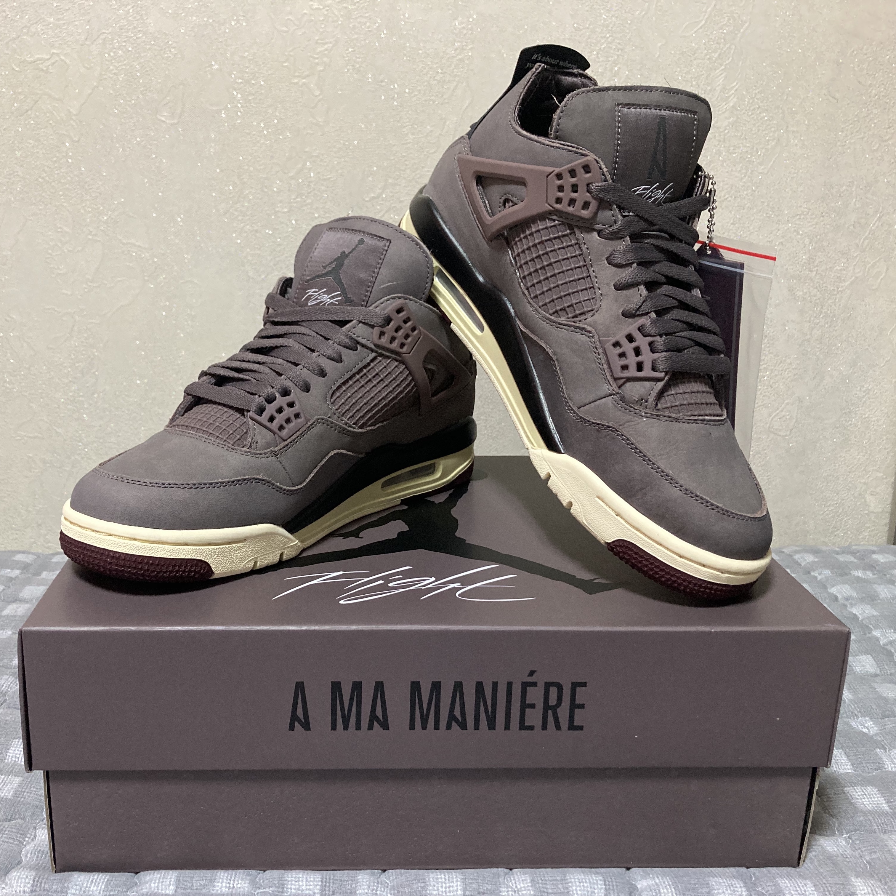 Jordan 4 x A Ma Maniere Retro Violet Ore 착용 스타일