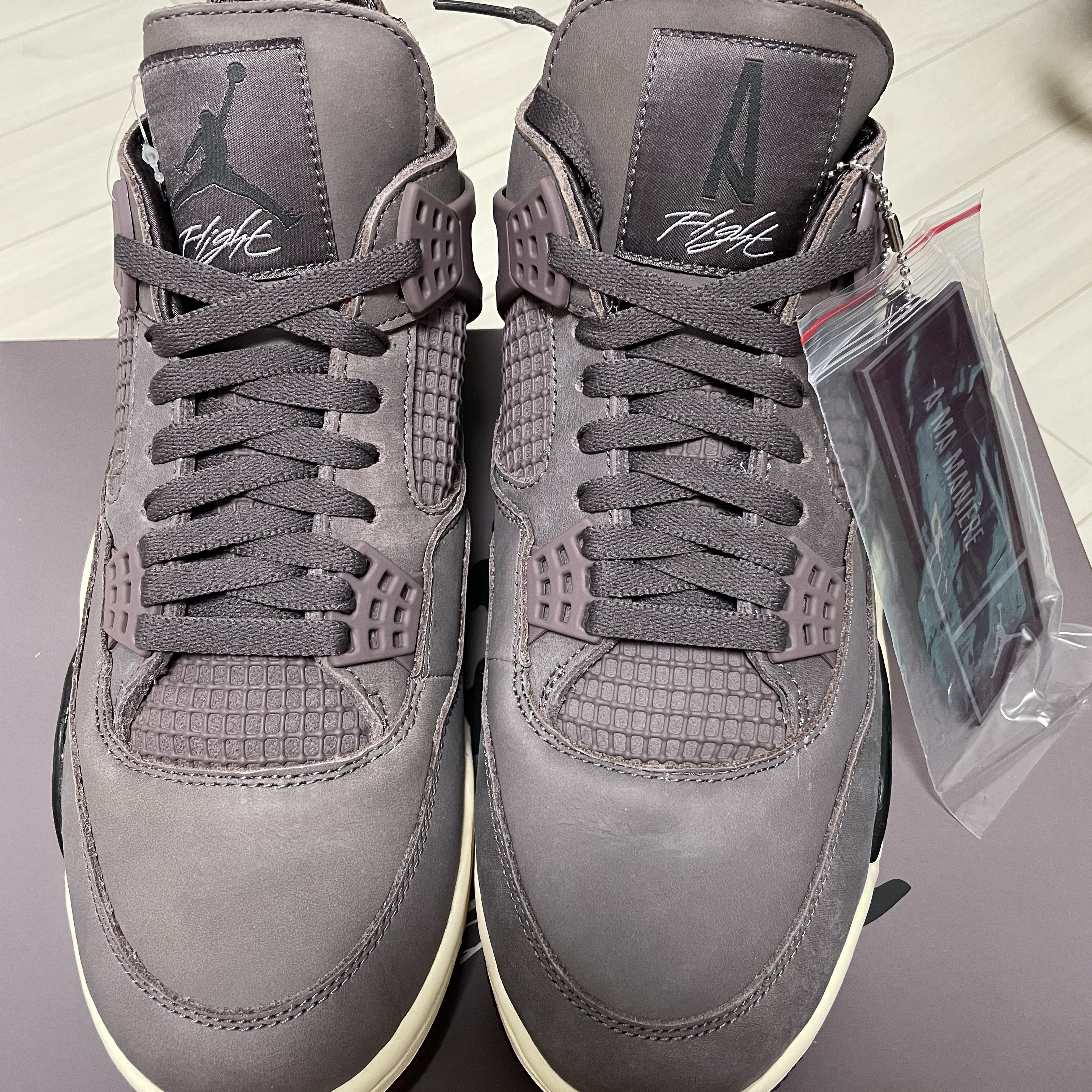 Jordan 4 x A Ma Maniere Retro Violet Ore 착용 스타일 - 2