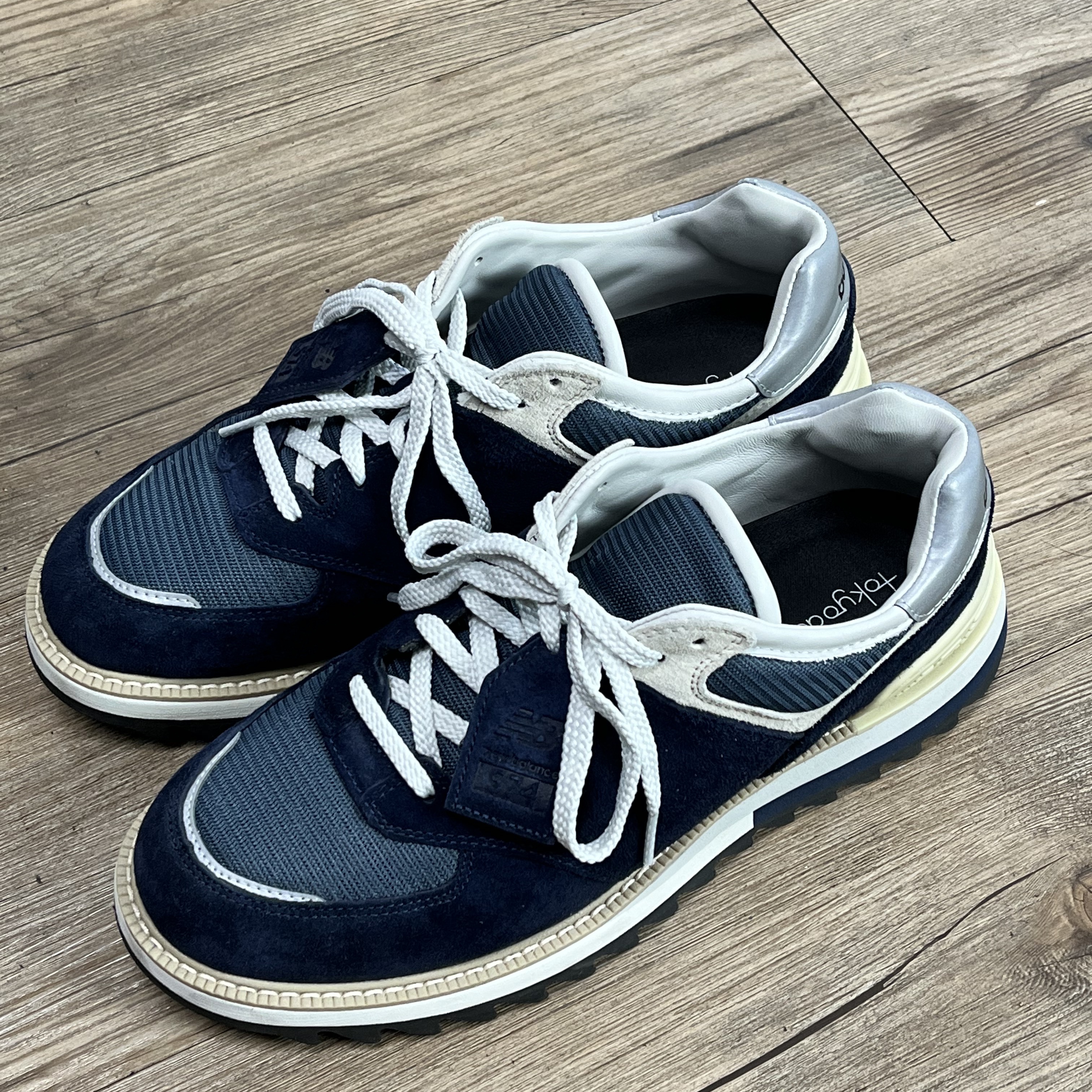 New Balance x Tokyo Design Studio 574 Navy Blue 착용 스타일