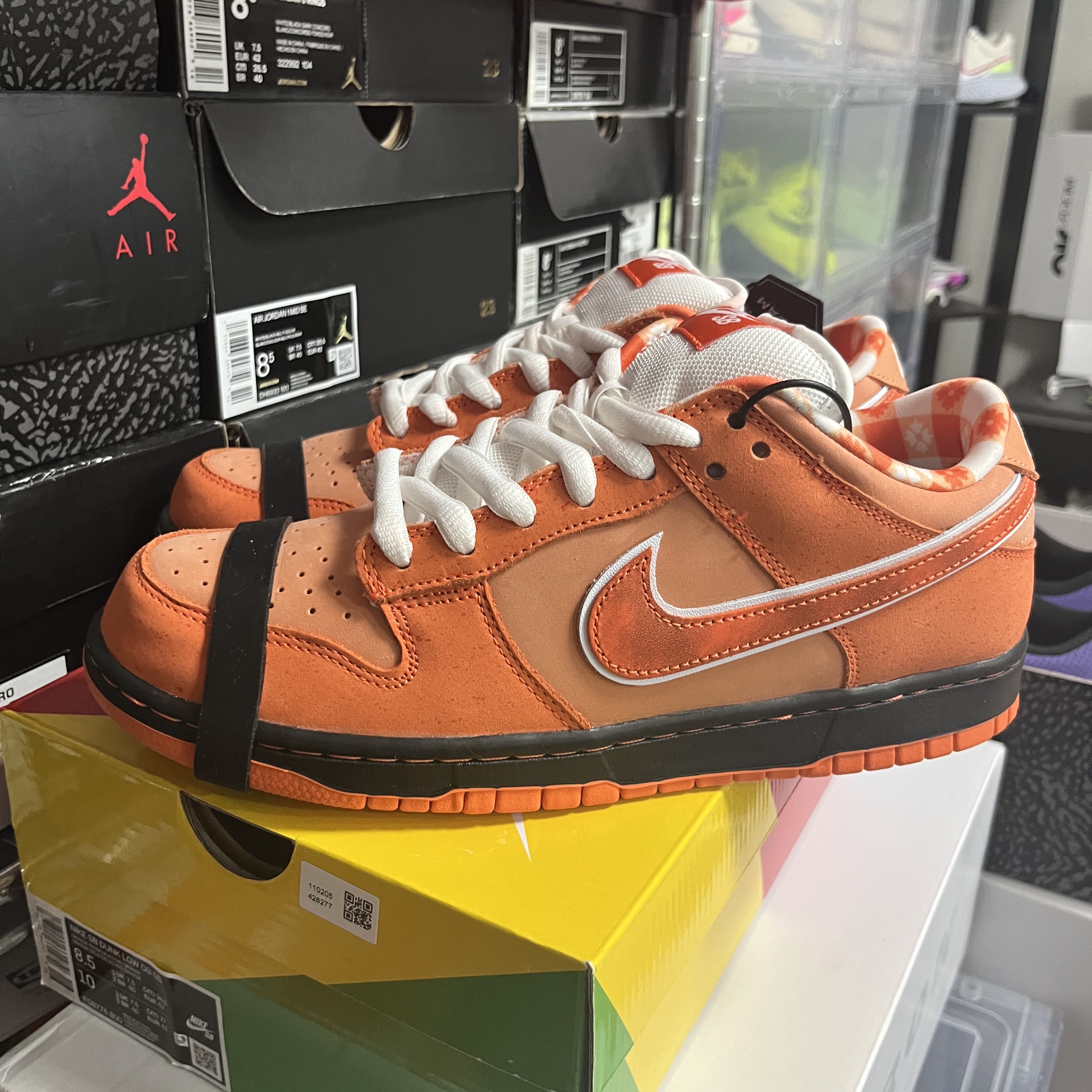 Nike x Concepts SB Dunk Low Orange Lobster (Regular Box) 착용 스타일