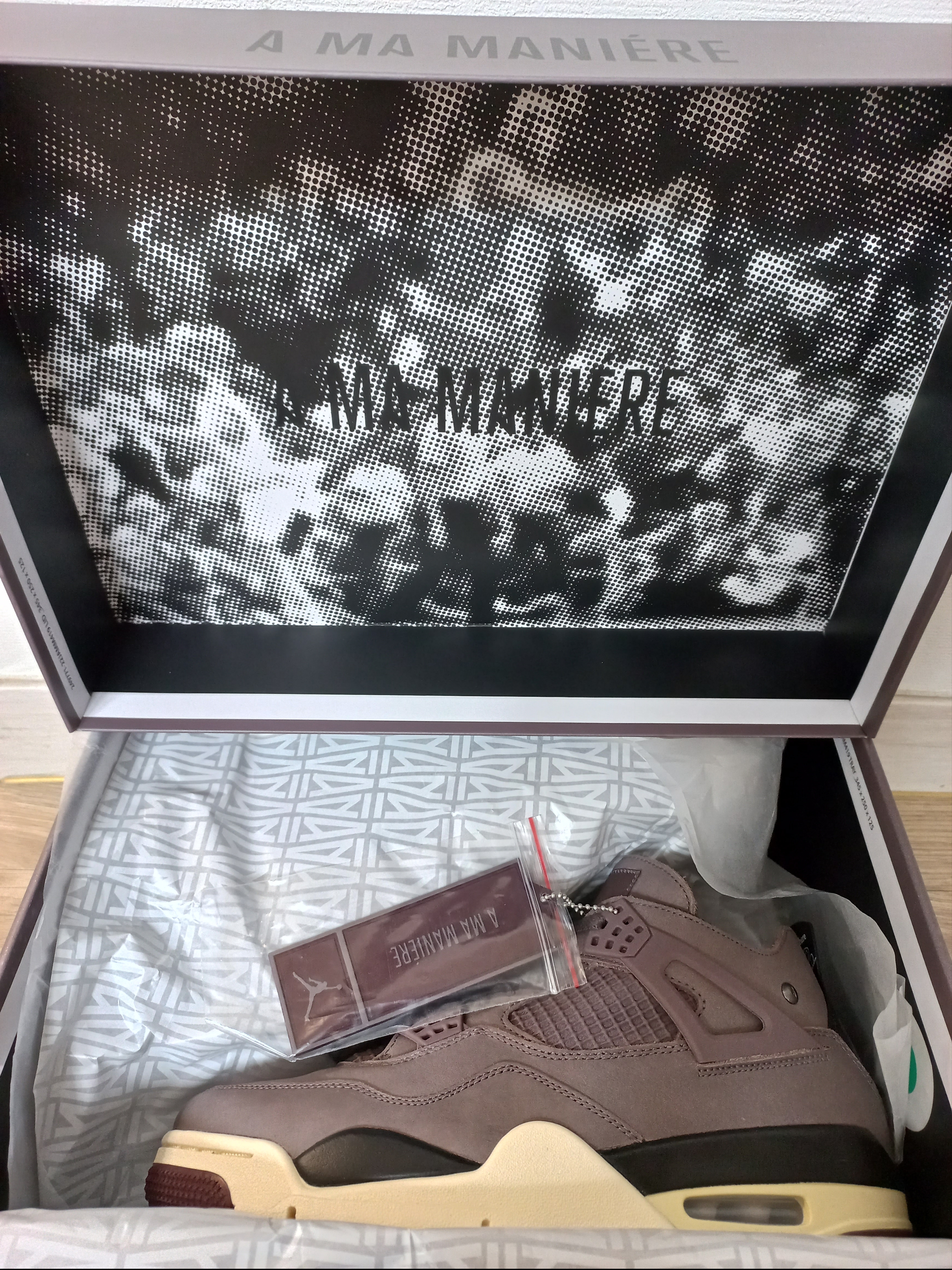 Jordan 4 x A Ma Maniere Retro Violet Ore 착용 스타일 - 3
