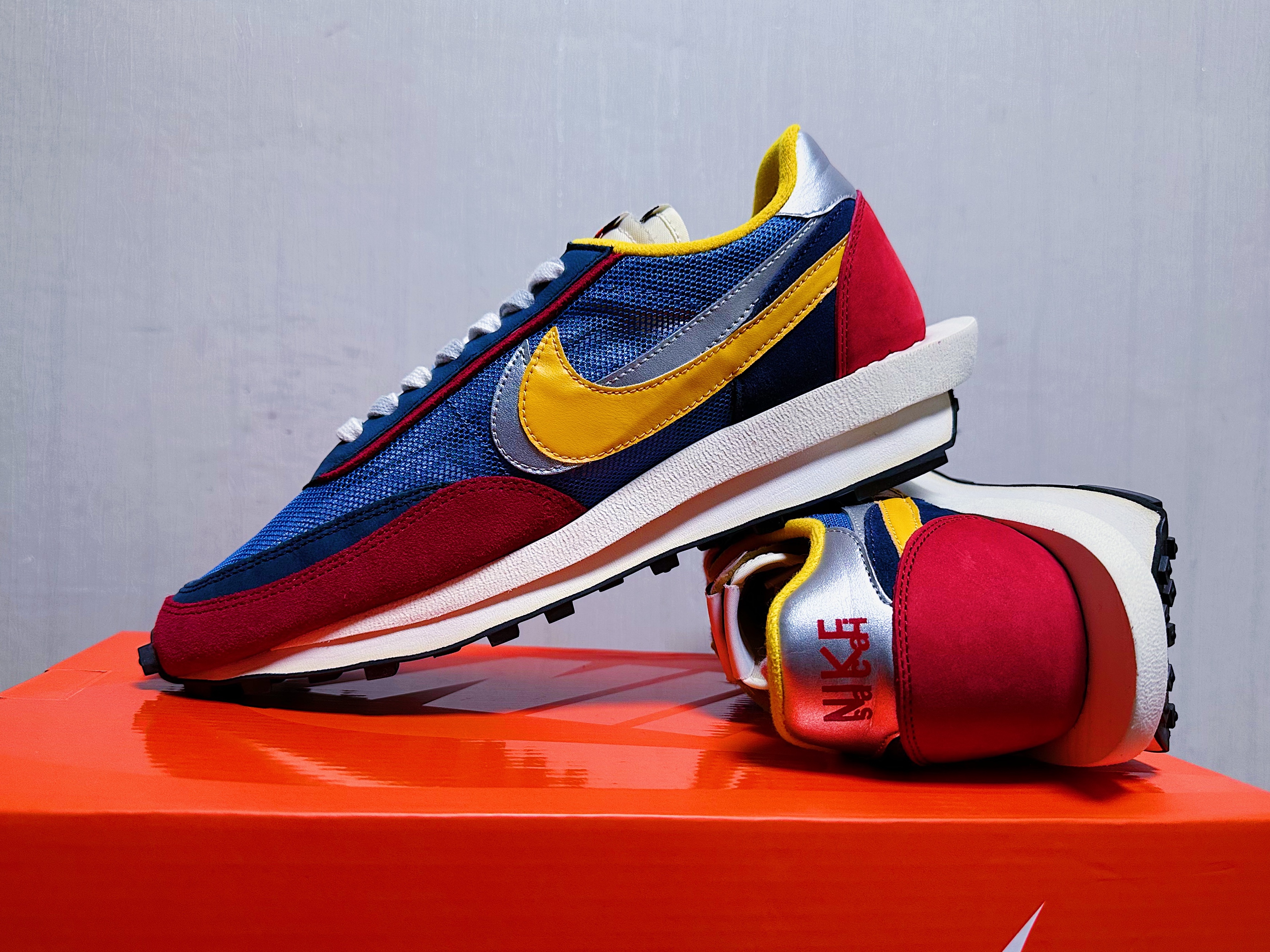 Nike x Sacai LDWaffle Blue Multi 착용 스타일