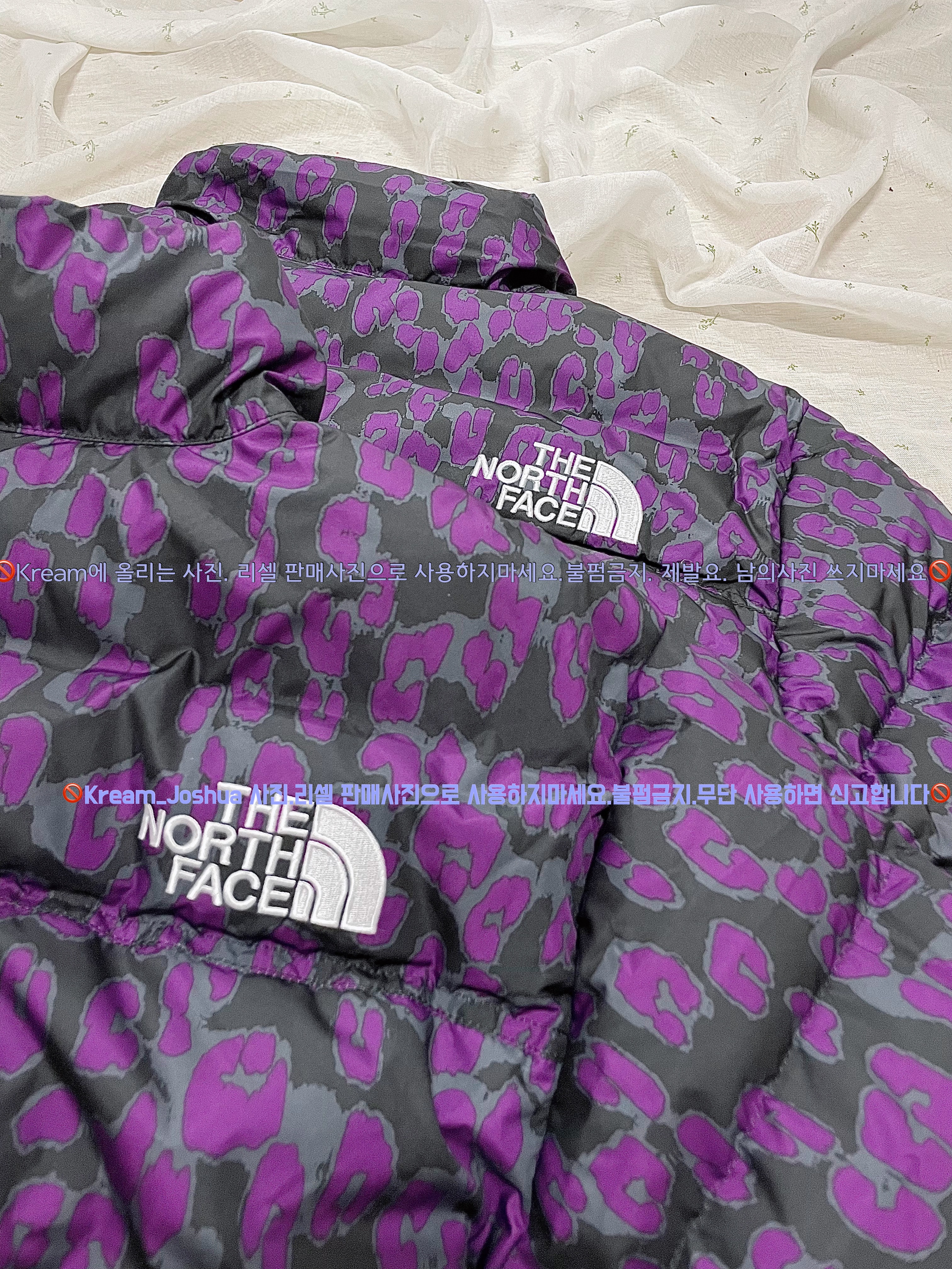(W) The North Face Print Nuptse Short Jacket Gravity Purple Leopard Print, Nike Heritage 86 Futura Washed Cap Dark Driftwood 착용 스타일 - 5