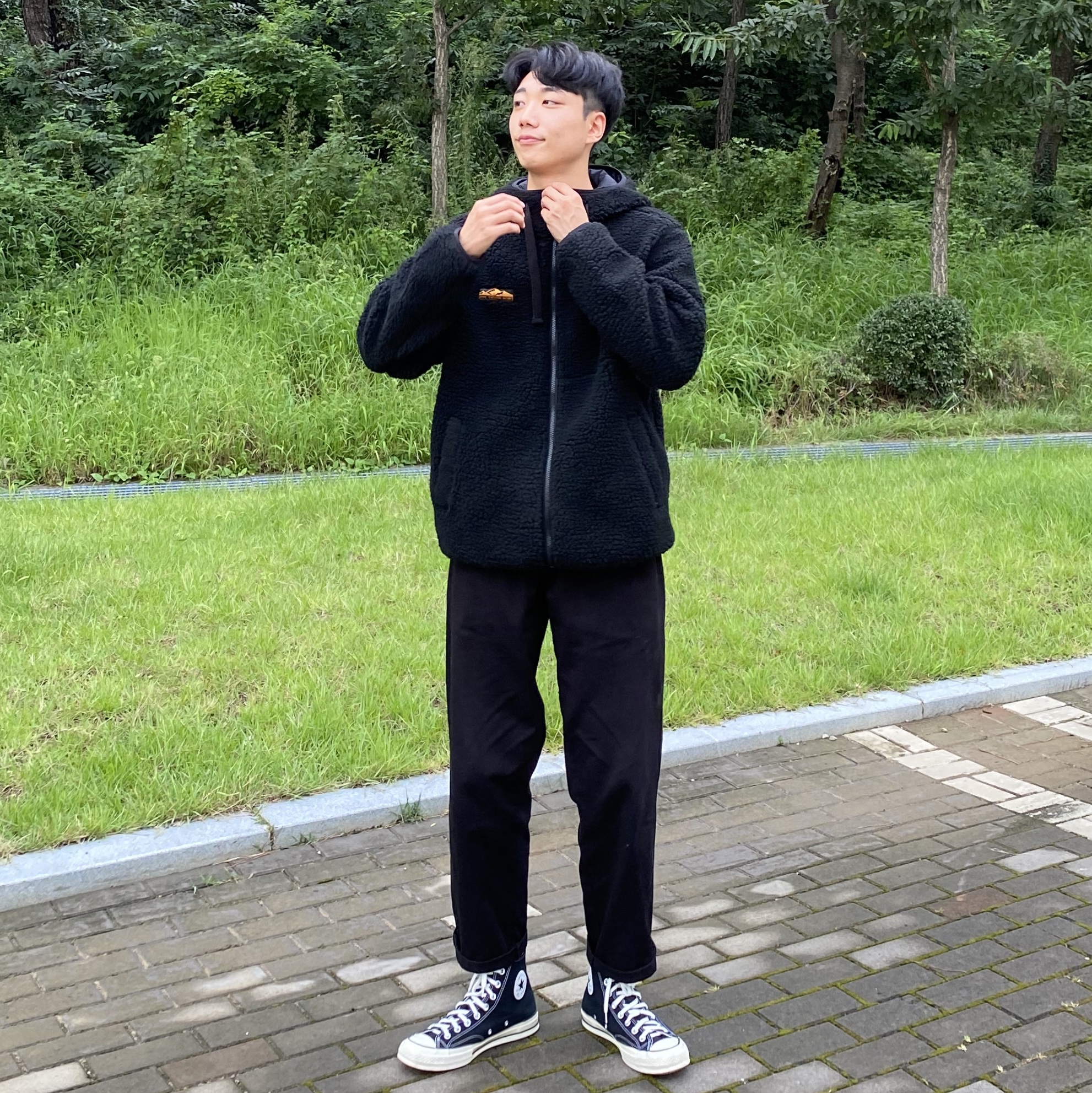 Converse Chuck 70 Hi Black 착용 스타일