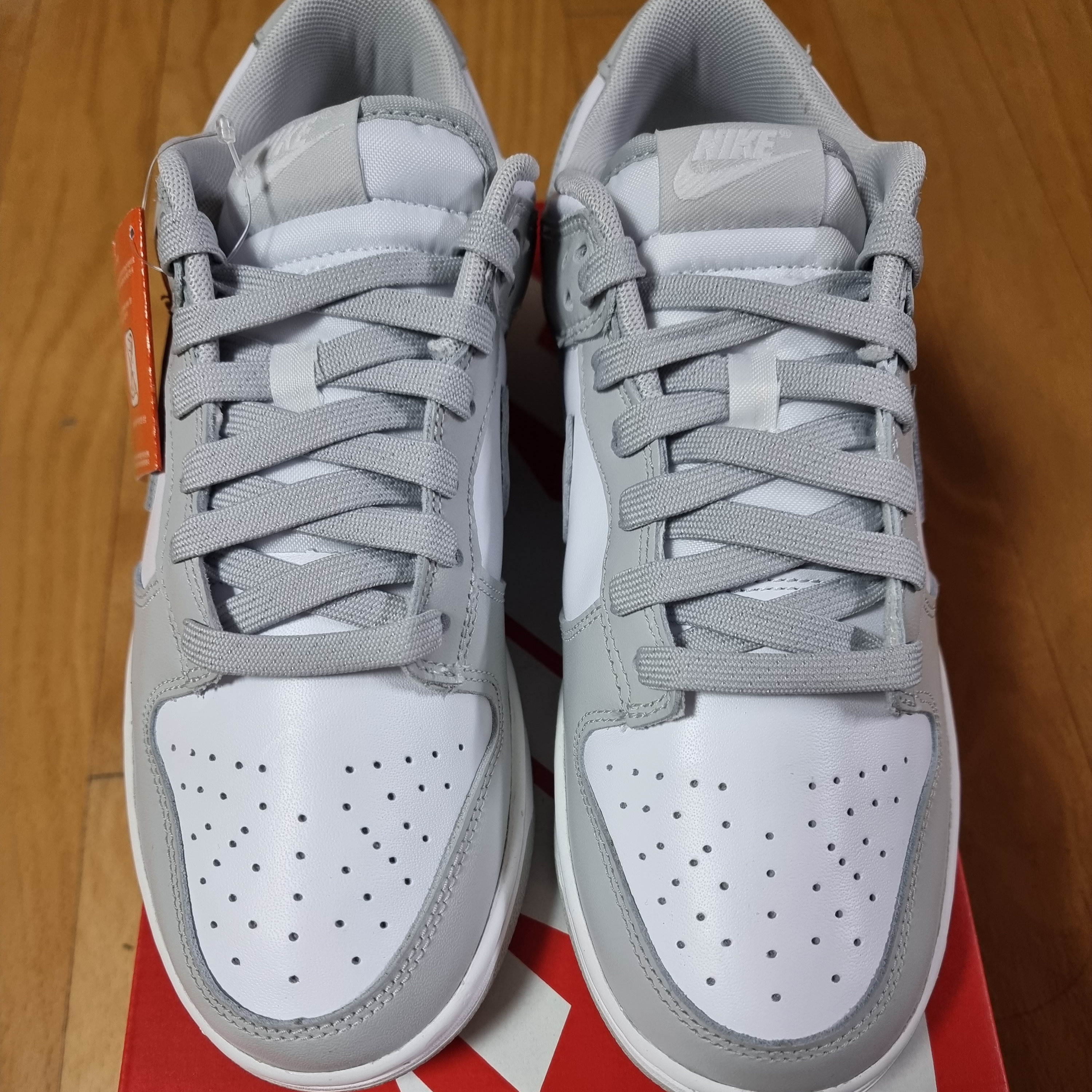 Nike Dunk Low Retro Grey Fog 착용 스타일 - 1