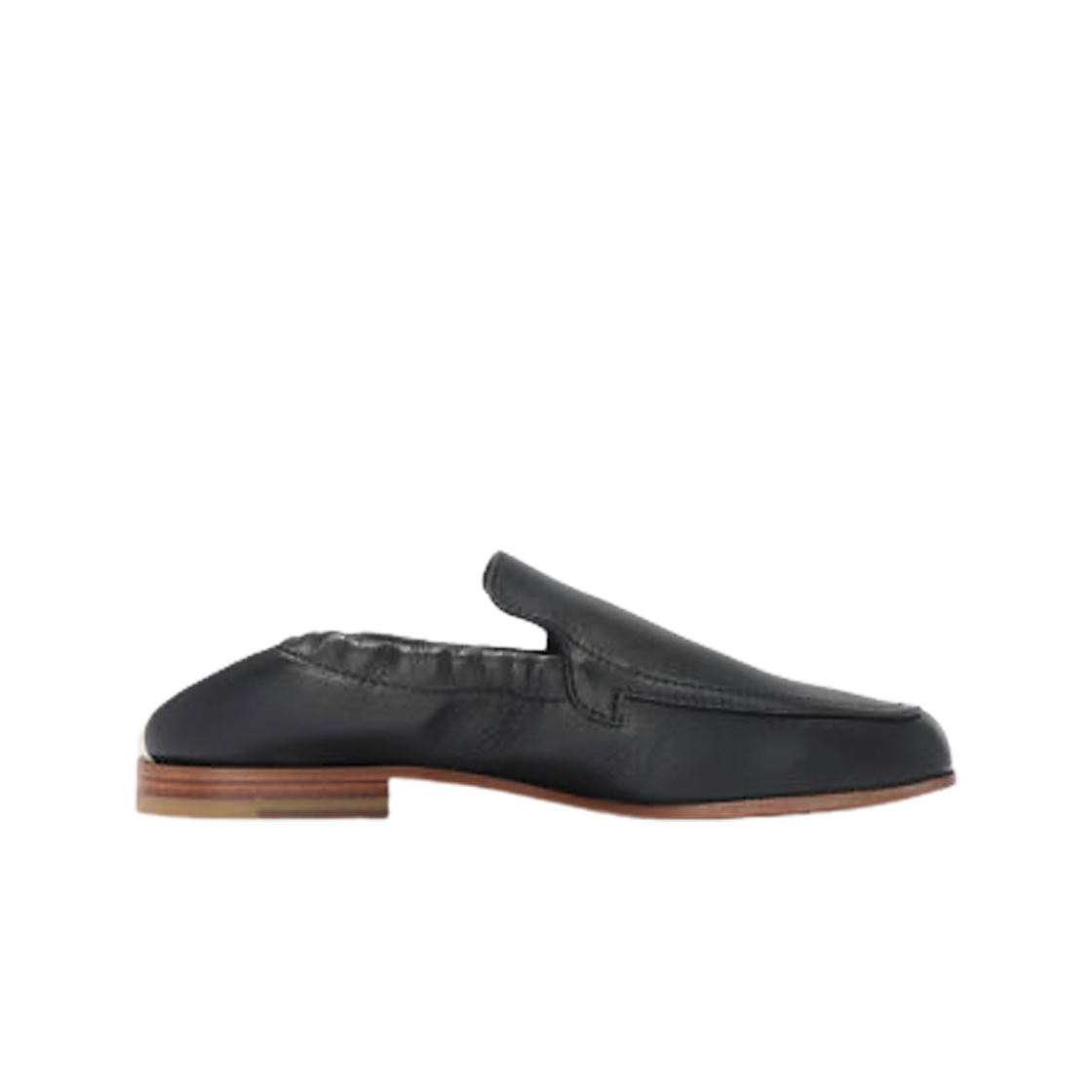 (W) 로에베 엘라스티케이티드 로퍼 블랙((W) Loewe Elasticated Loafer Black) - 1