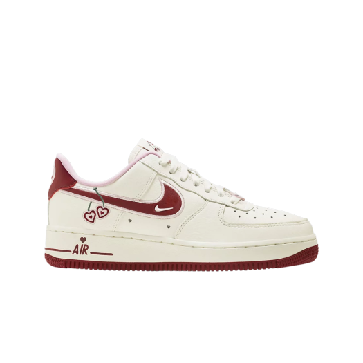 (W) Nike Air Force 1 Low White Red
