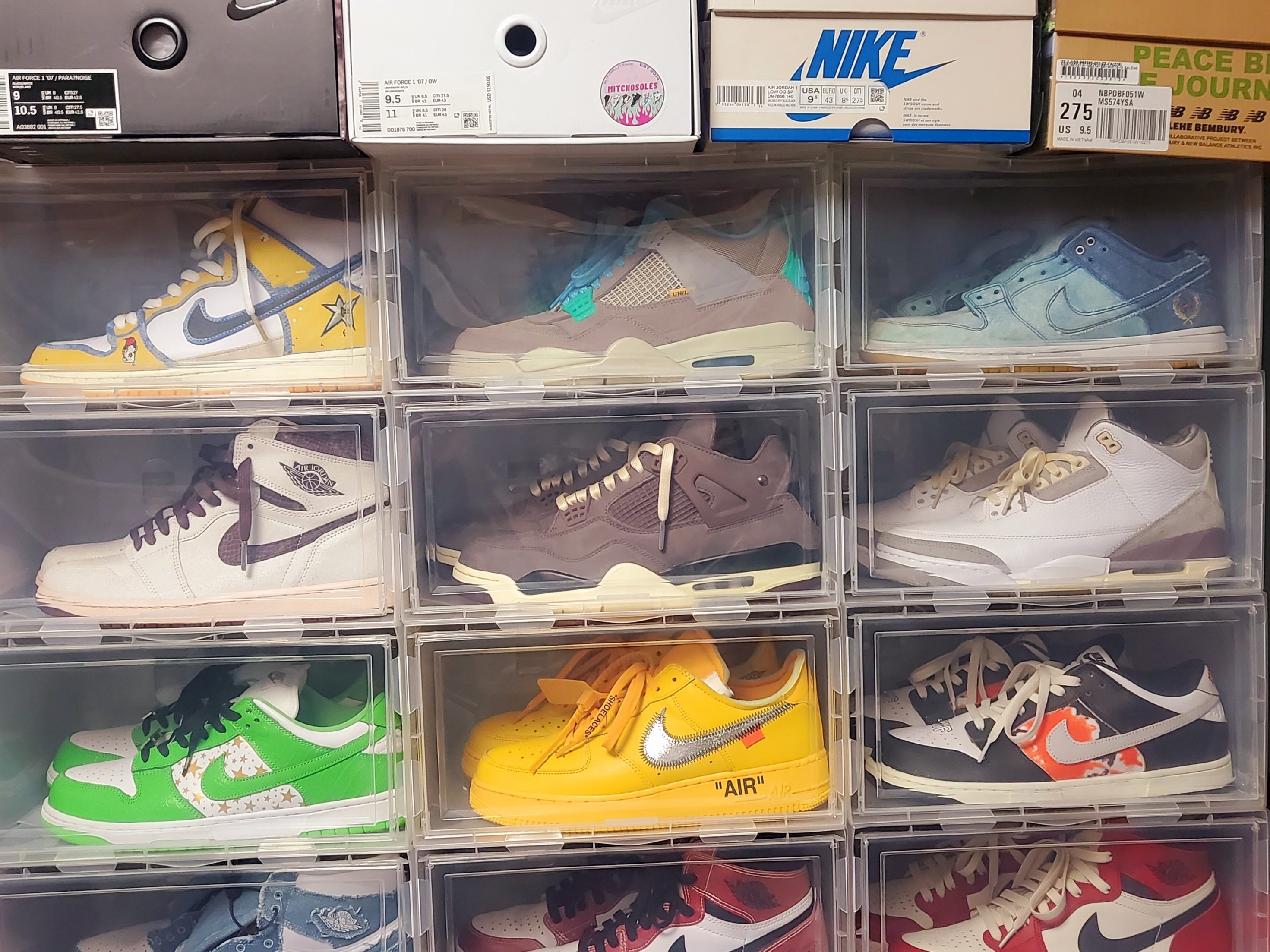Jordan 4 x A Ma Maniere Retro Violet Ore, Jordan 1 x A Ma Maniere Retro High OG SP Sail and Burgundy 착용 스타일 - 5