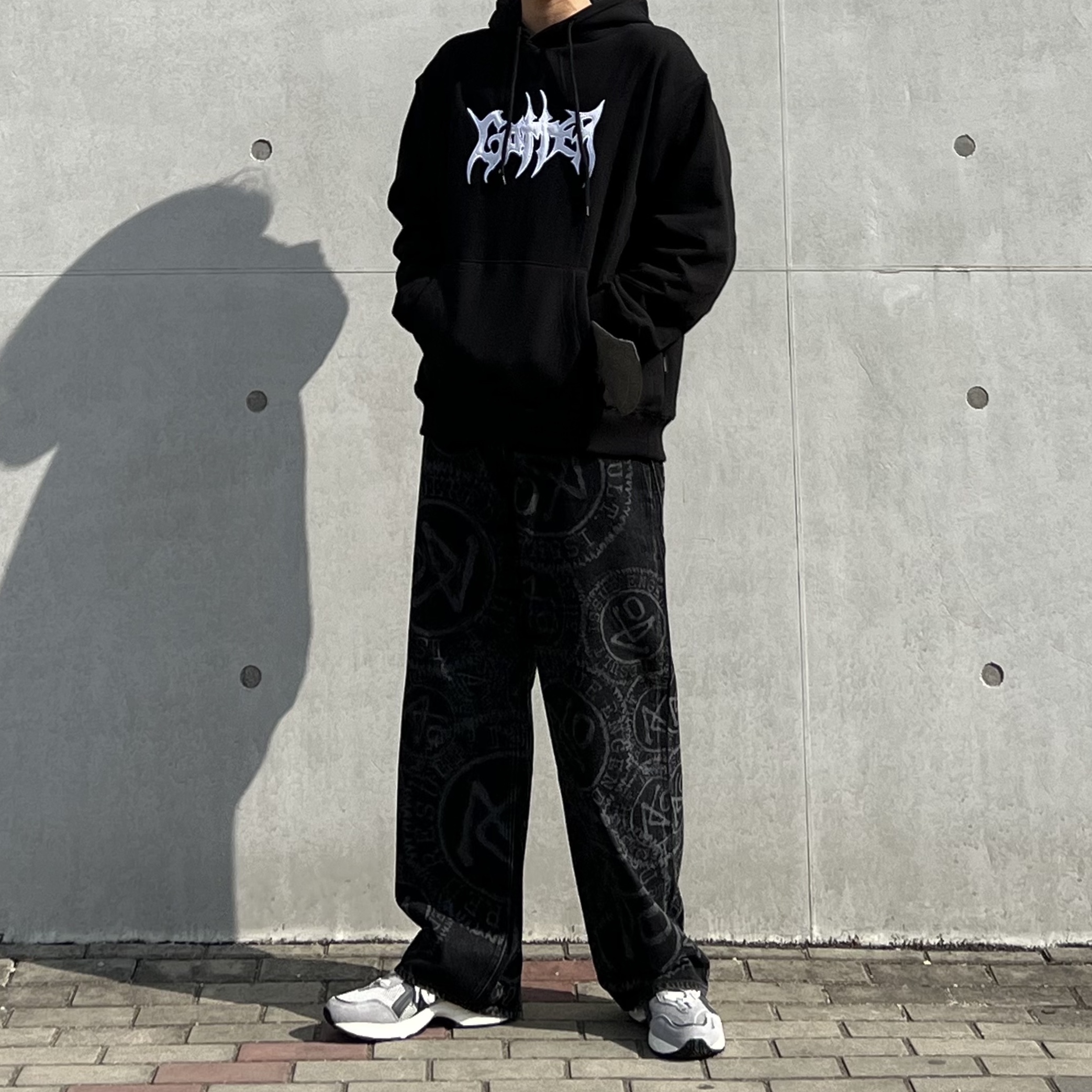 Asics Gel-1090 V2 Oyster Grey 착용 스타일 - 3