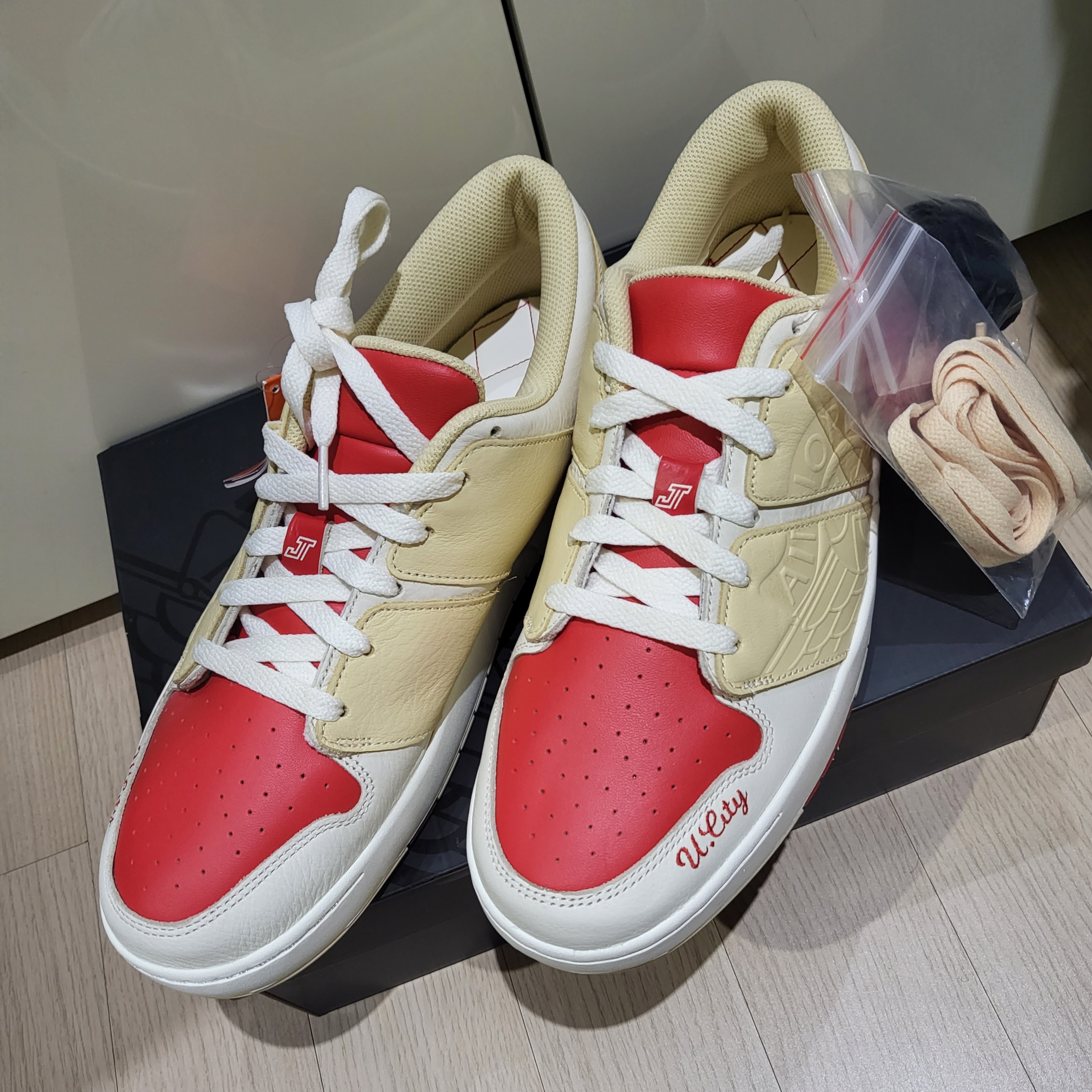 Jordan x Jayson Tatum Nu Retro 1 Low Pale Ivory 착용 스타일 - 5