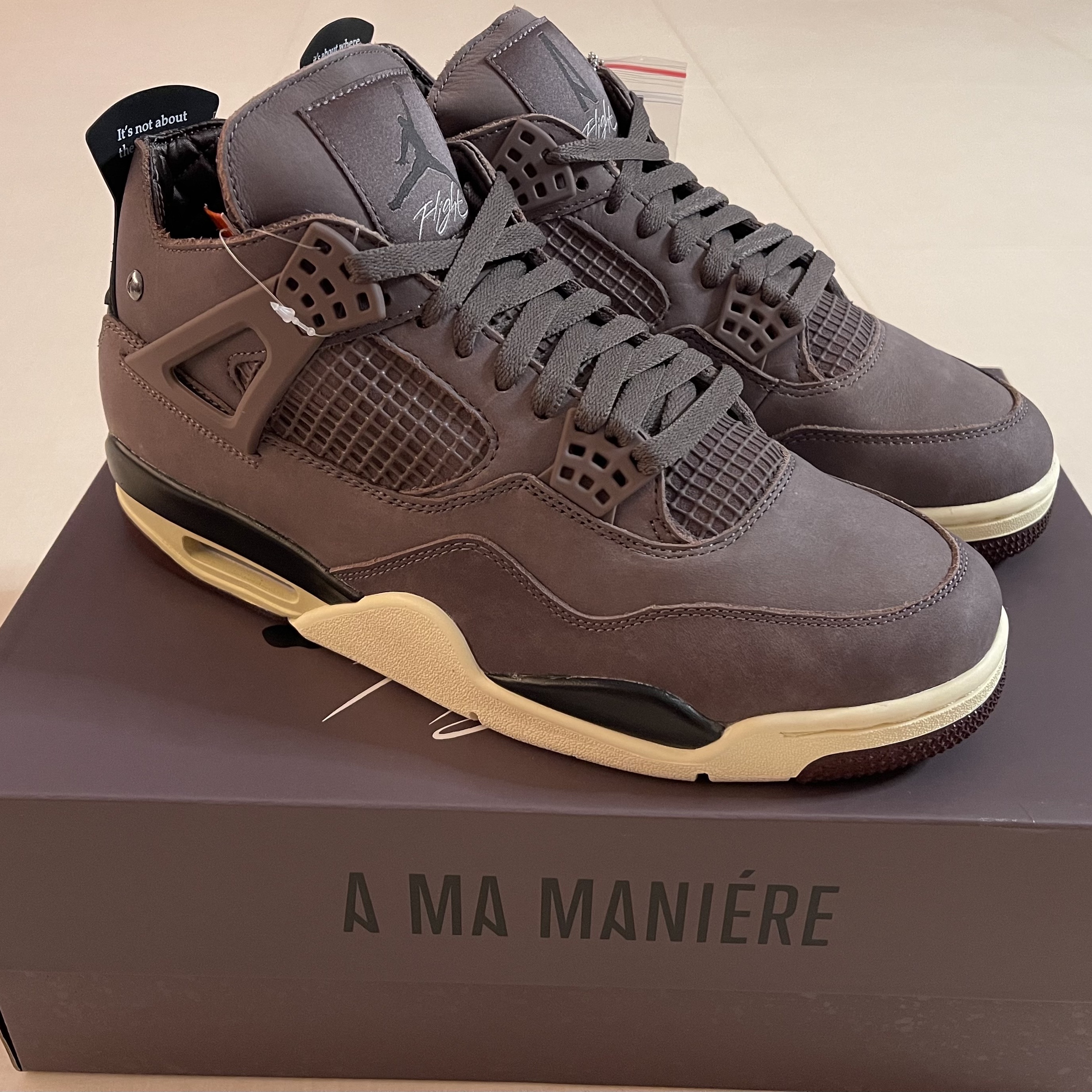 Jordan 4 x A Ma Maniere Retro Violet Ore 착용 스타일 - 2