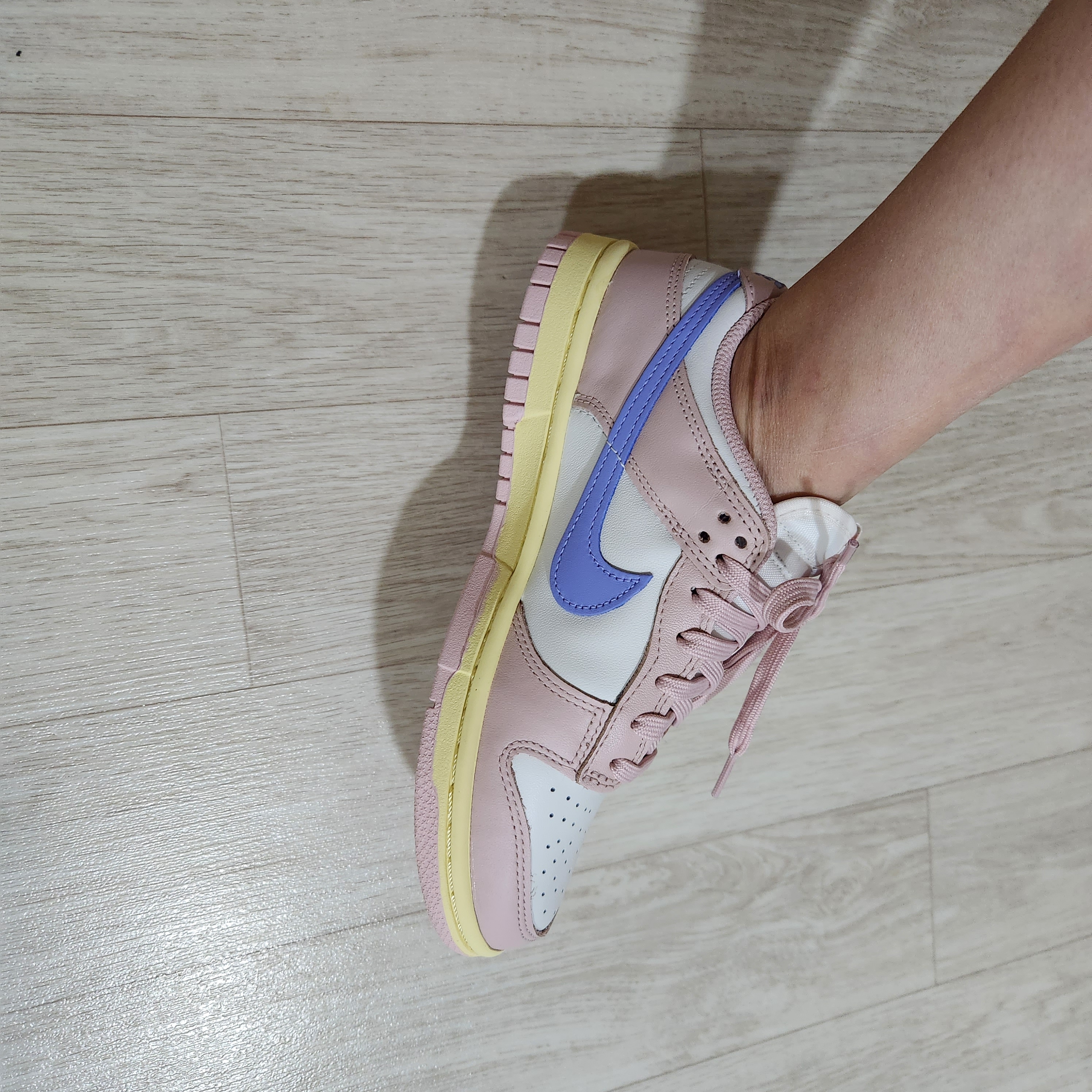 (W) Nike Dunk Low Pink Oxford 착용 스타일