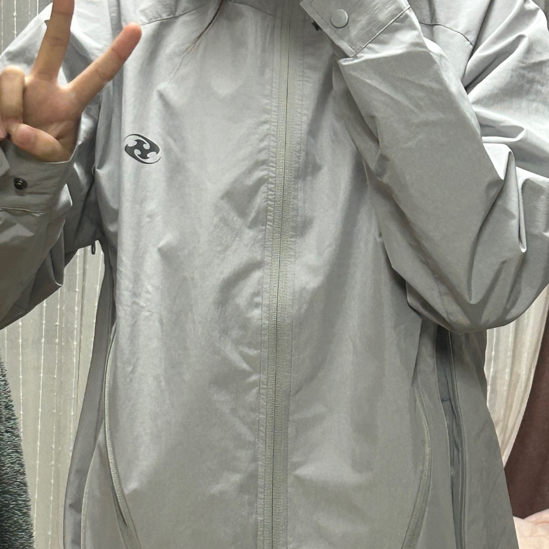 Sansan Gear Zipper Jacket Light Grey - 22FW 착용 스타일