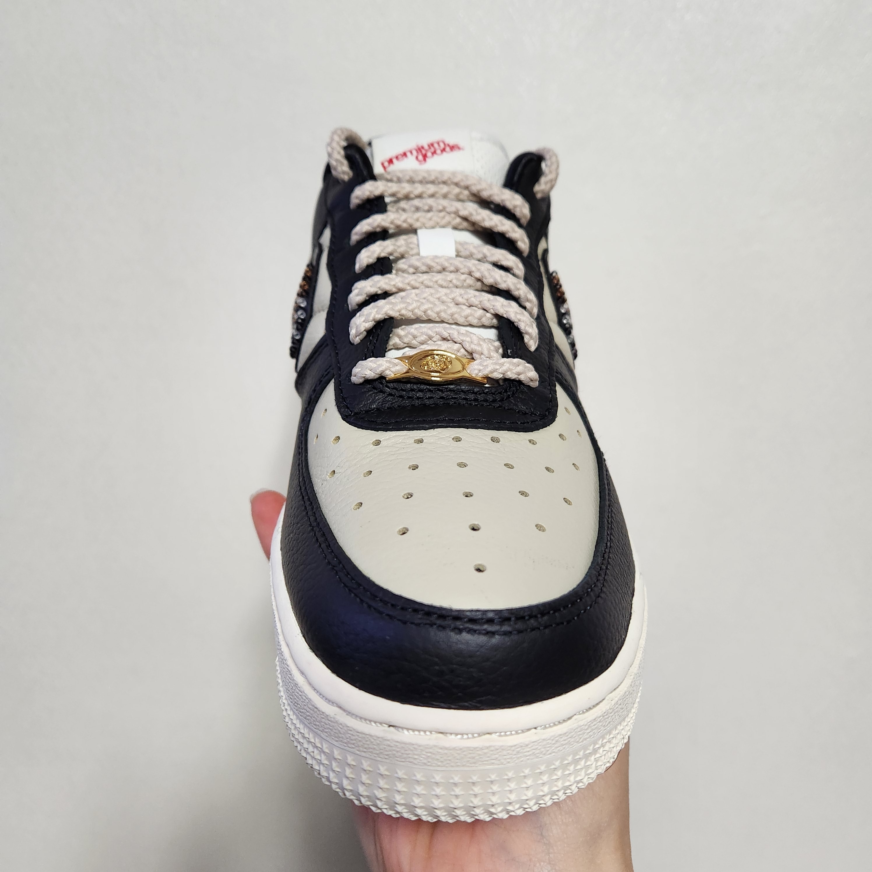 (W) Nike x Premium Goods Air Force 1 Low Black Sand 착용 스타일 - 3