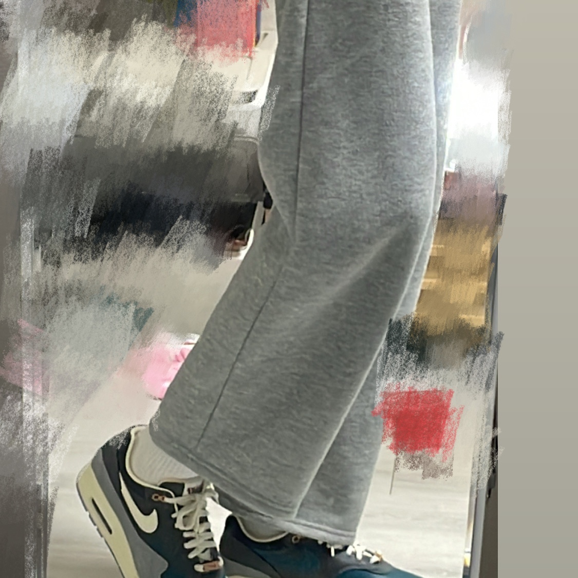 Nike x Kasina Air Max 1 SP Won-Ang Particle Grey 착용 스타일