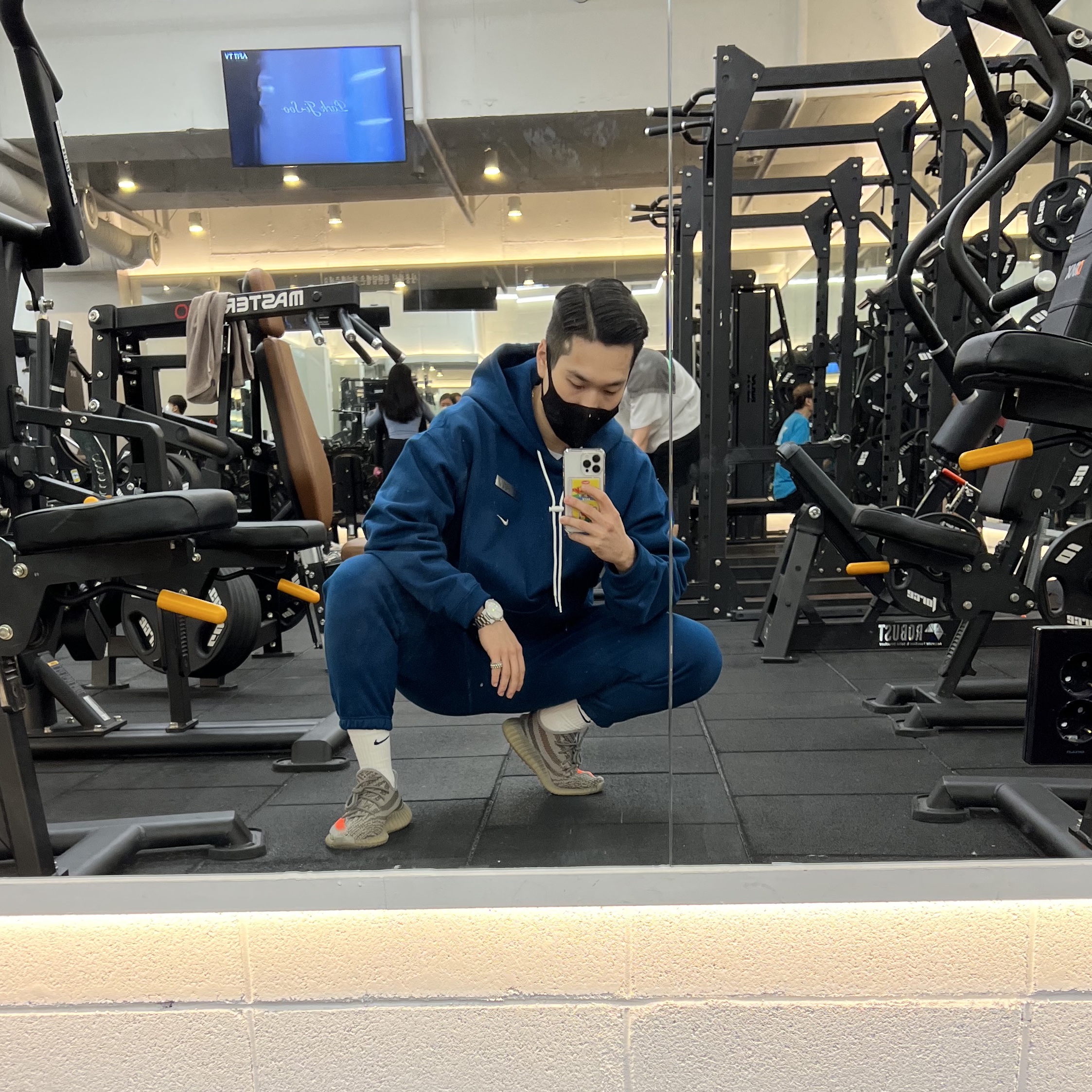 Nike NRG Solo Swoosh Fleece Pants Valerian Blue - Asia, Nike NRG Solo Swoosh Fleece Hoodie Valerian Blue - Asia 착용 스타일