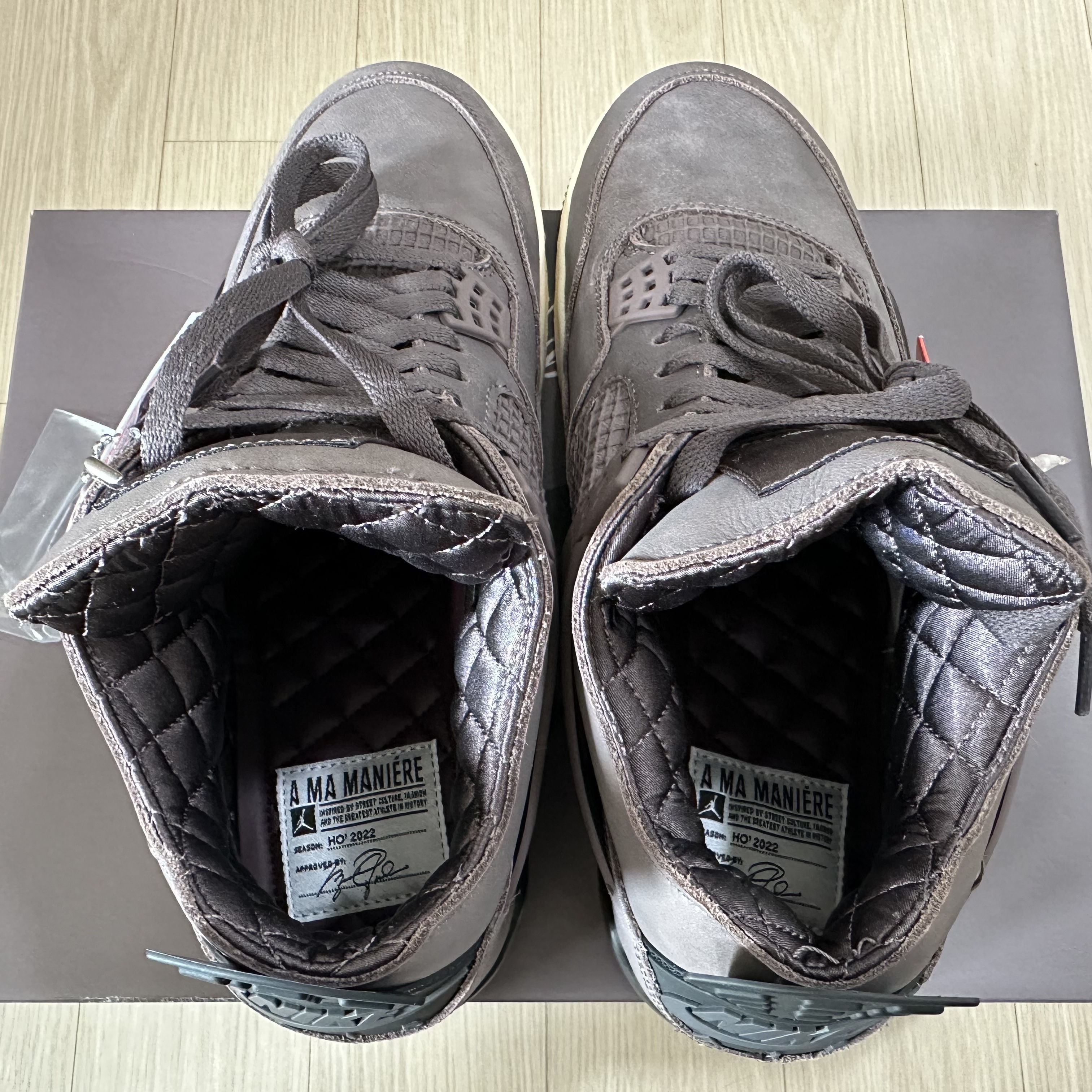 Jordan 4 x A Ma Maniere Retro Violet Ore 착용 스타일 - 3