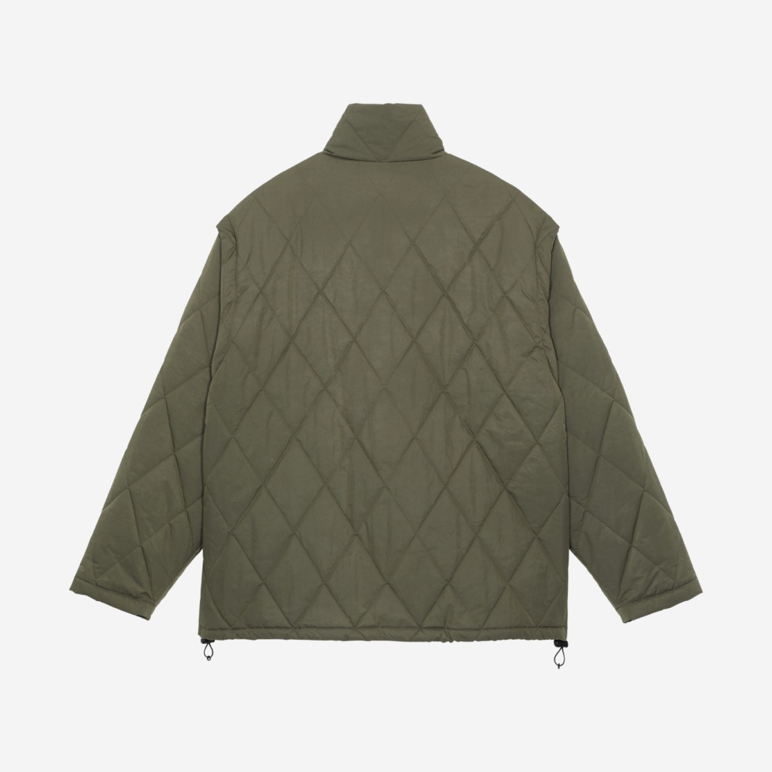 Cav Empt Detach Sleeve Quilt Jacket Olive - 23SS 상세 이미지 2