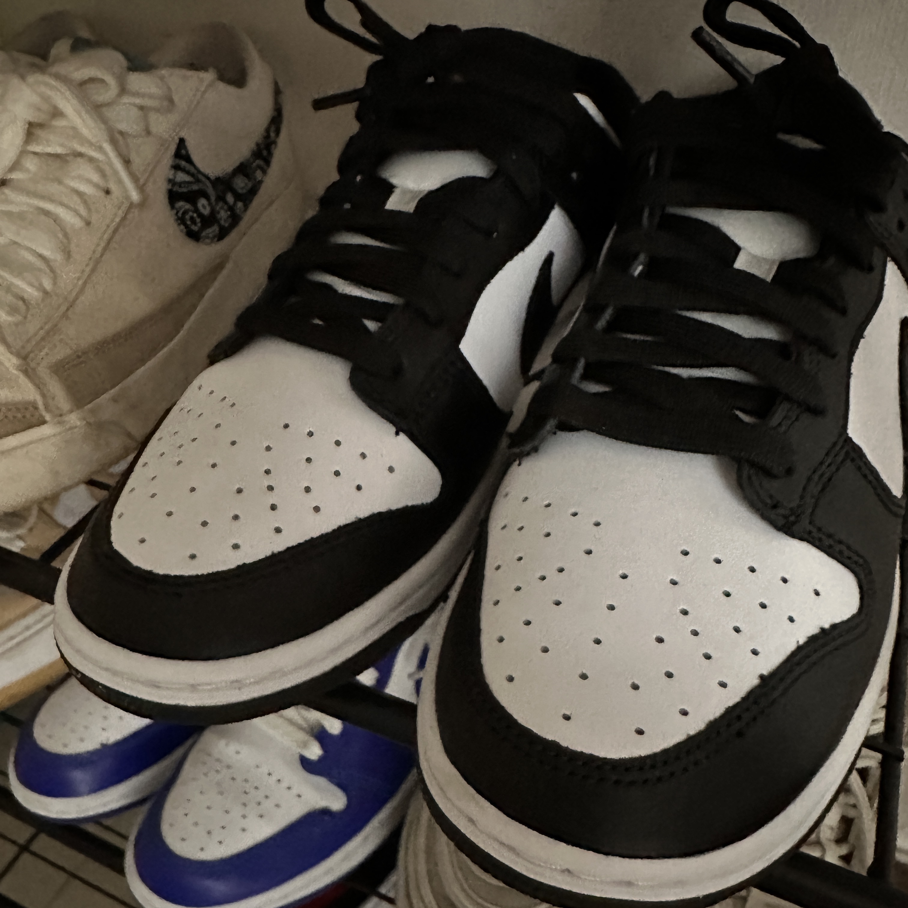 Nike Dunk Low Retro Black 착용 스타일 - 1
