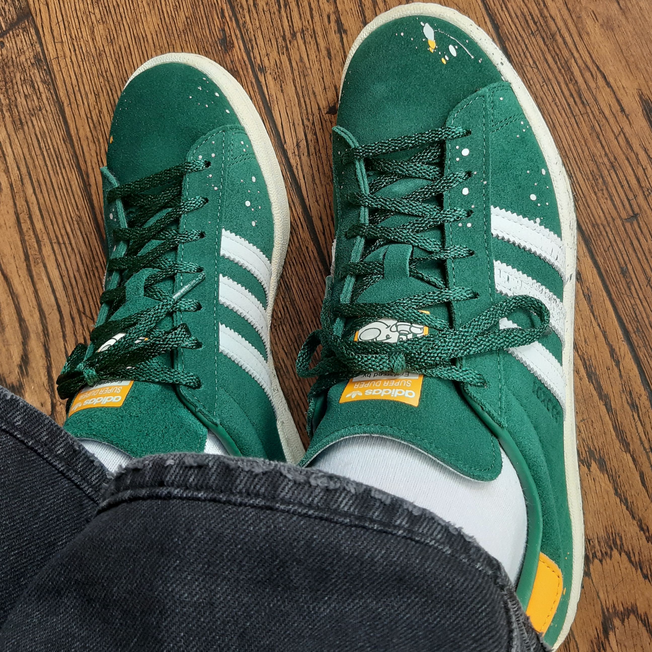 Adidas x Atmos x Cook Campus 80s Dark Green 착용 스타일