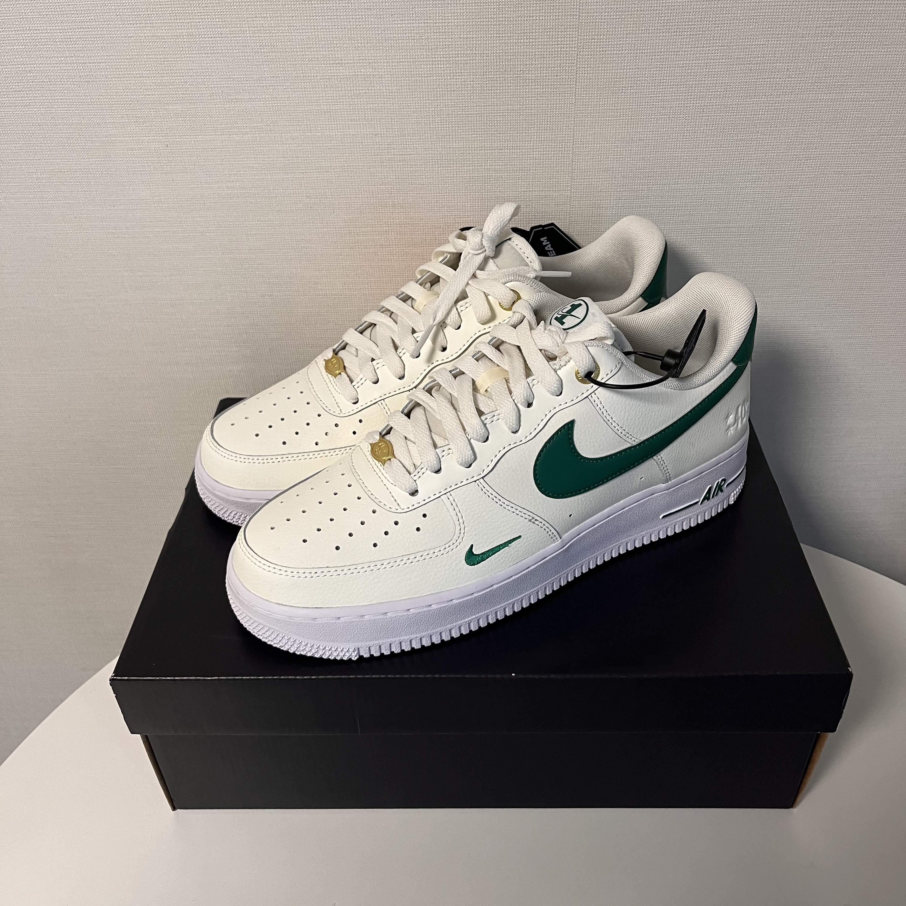 Nike Air Force 1 '07 LV8 40th Anniversary Join Forces Sail Malachite 착용 스타일 - 2