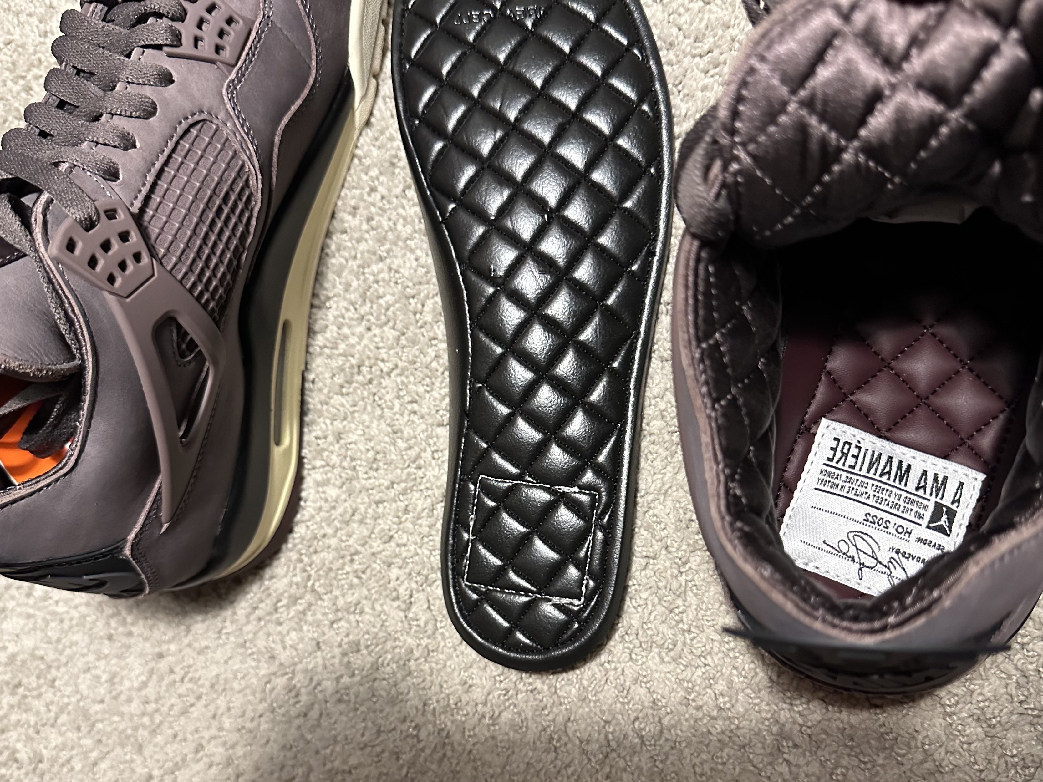 Jordan 4 x A Ma Maniere Retro Violet Ore 착용 스타일 - 3
