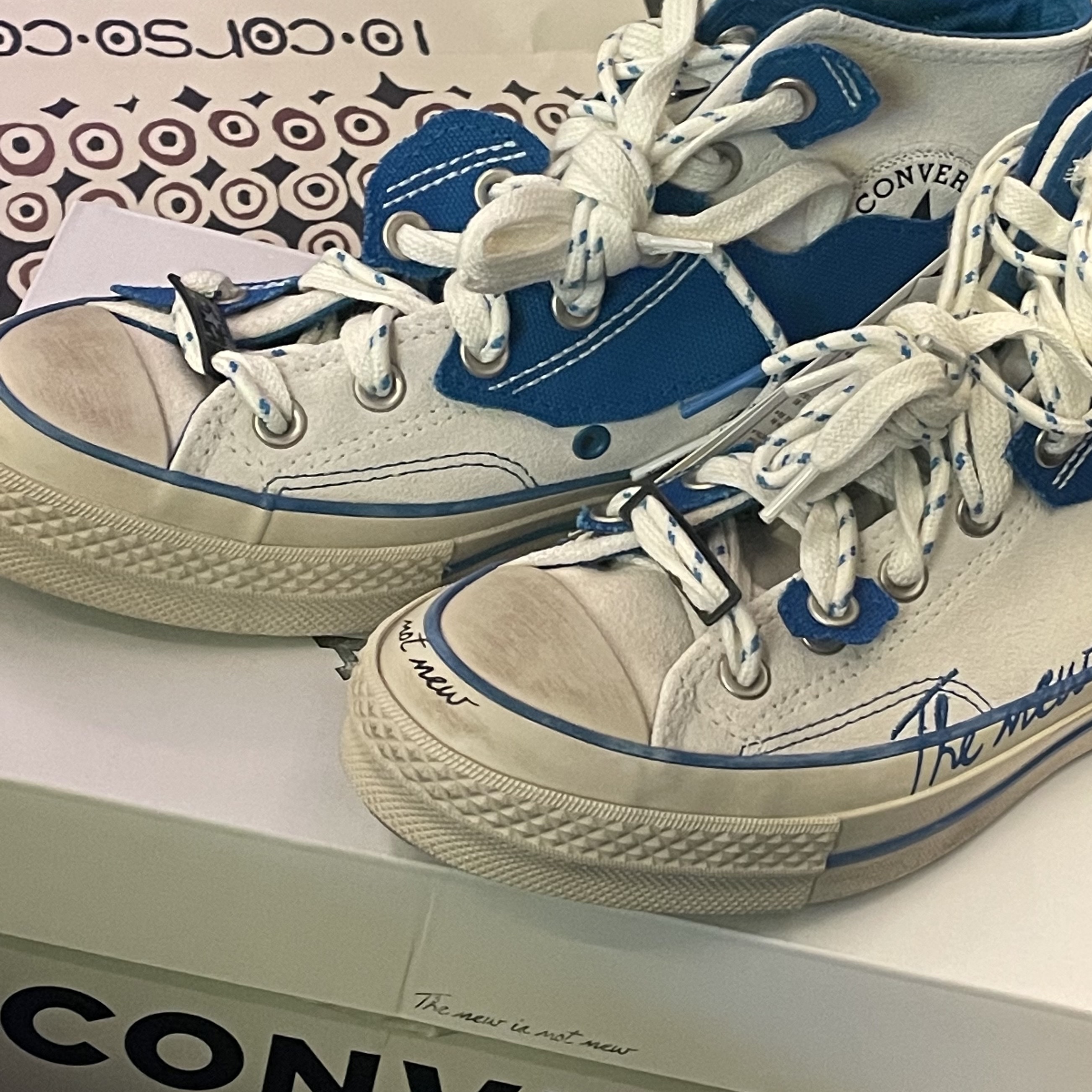Converse x Ader Error Chuck 70 High White 착용 스타일