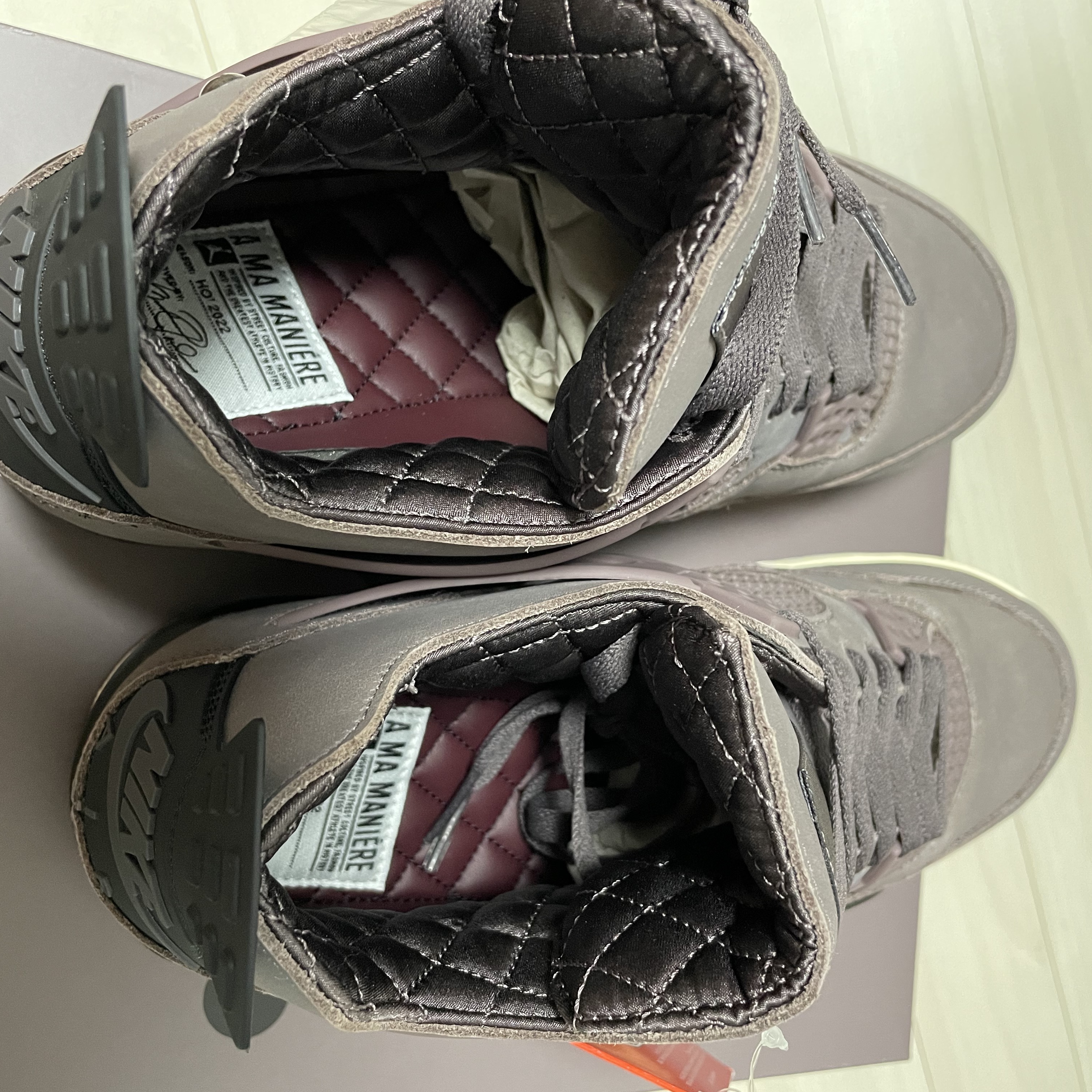 Jordan 4 x A Ma Maniere Retro Violet Ore 착용 스타일 - 3