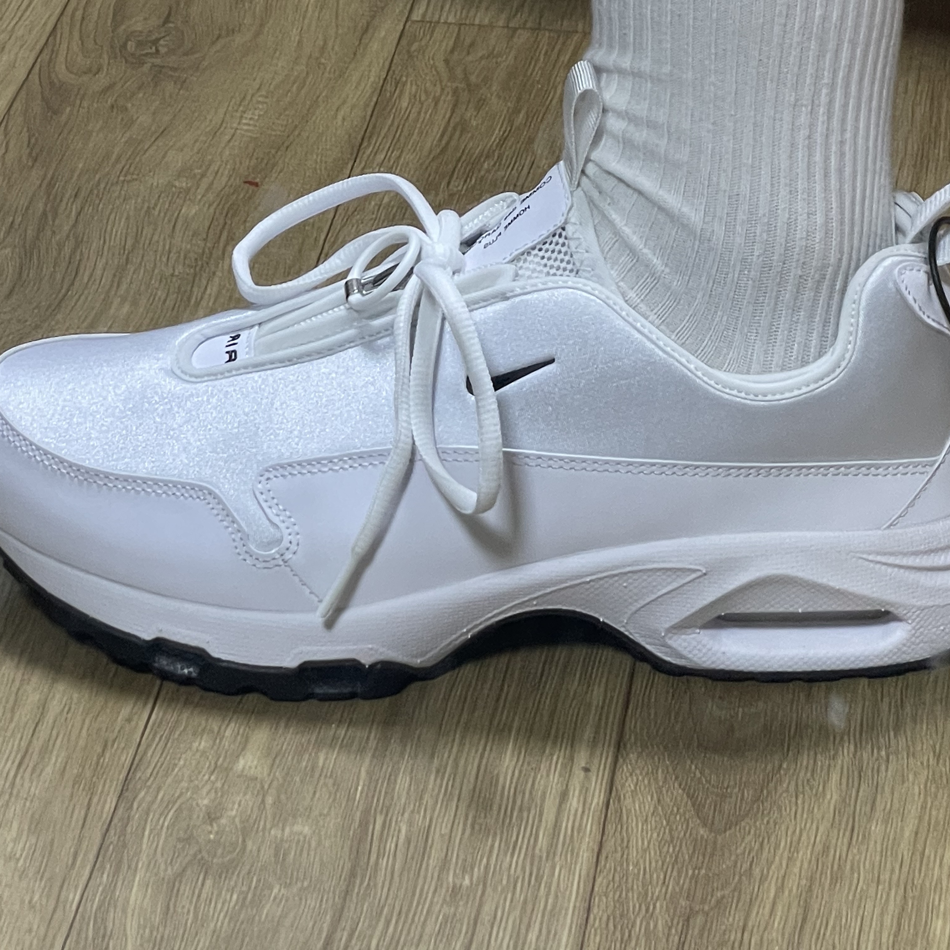 Nike x Comme des Garcons Homme Plus Air Max Sunder SP White 착용 스타일