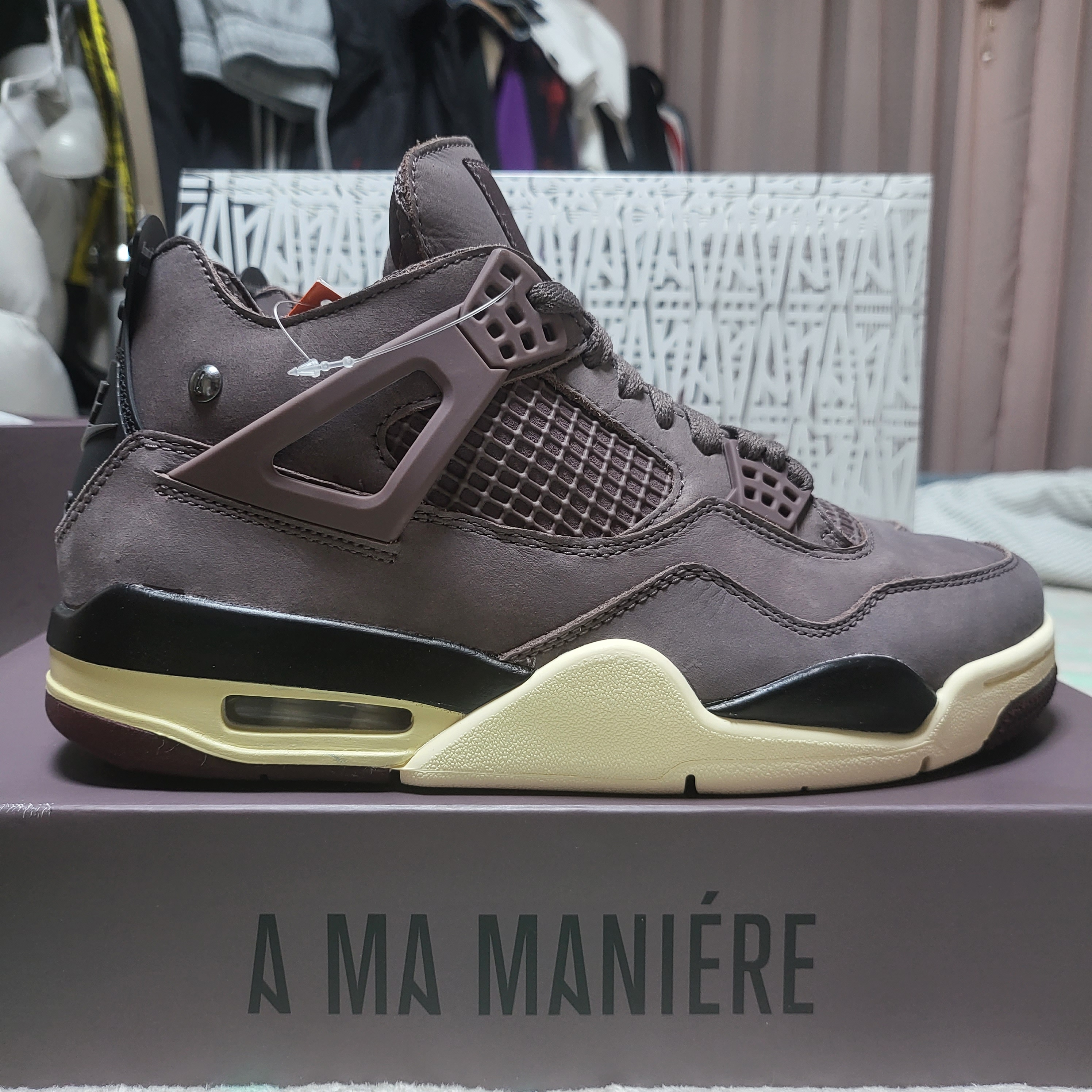 Jordan 4 x A Ma Maniere Retro Violet Ore 착용 스타일