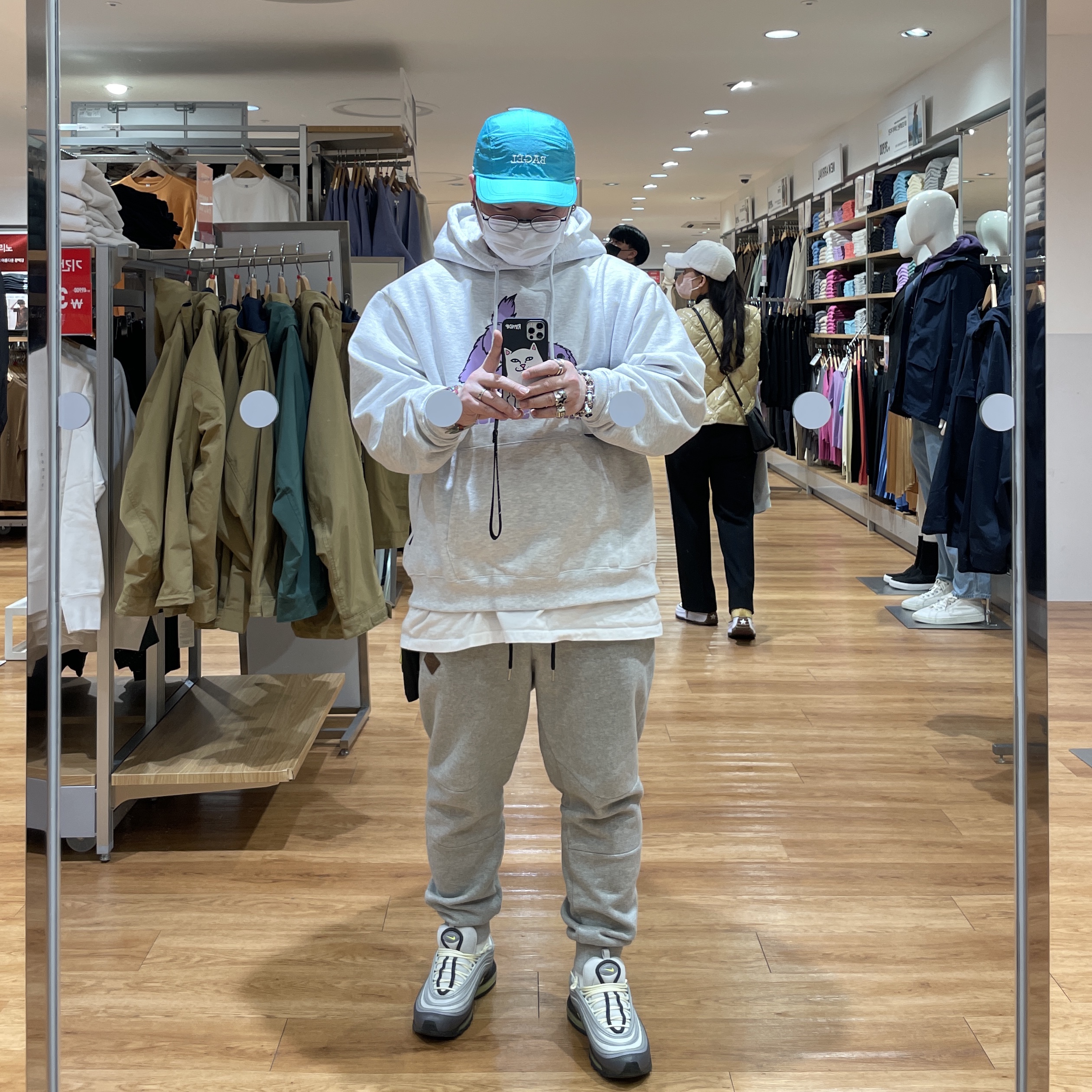 (W) Nike Air Max 97 Neon 착용 스타일