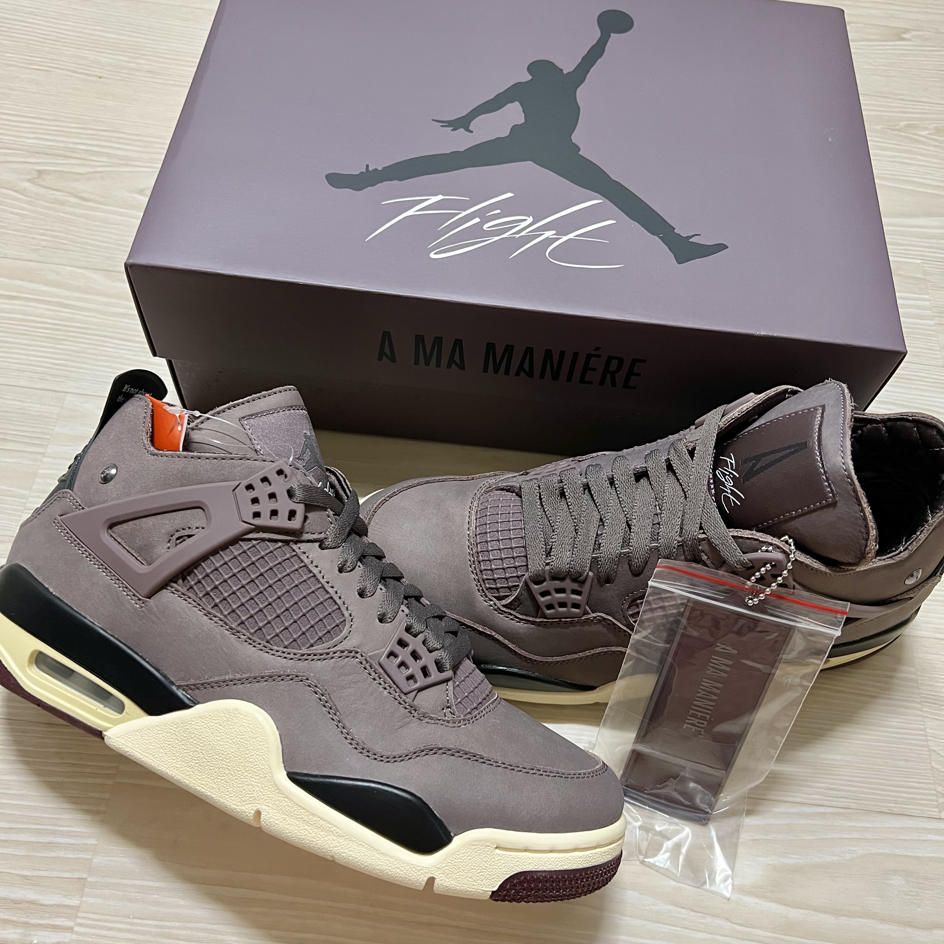 Jordan 4 x A Ma Maniere Retro Violet Ore 착용 스타일