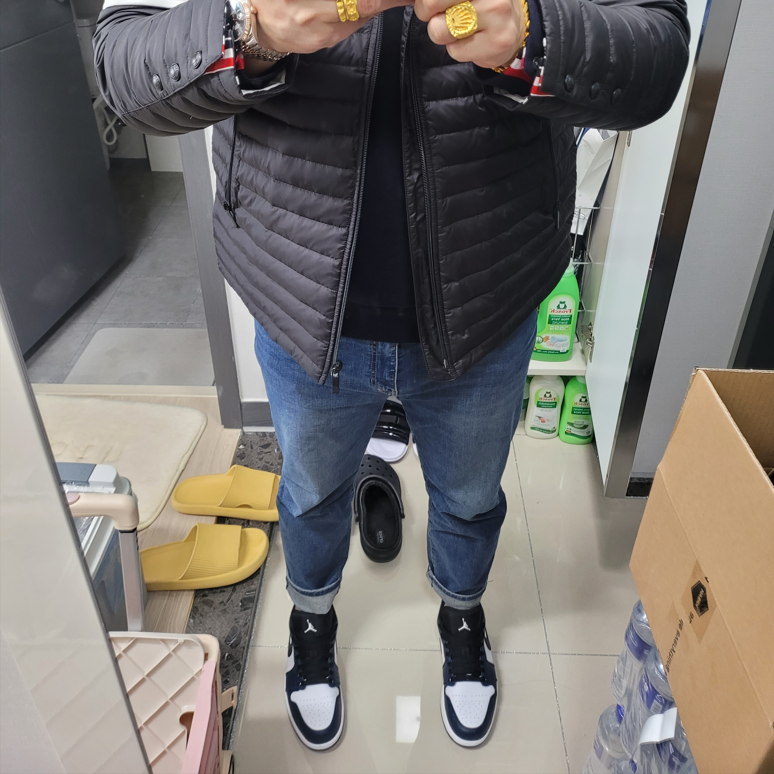 Jordan 1 Low Dark Teal 착용 스타일 - 3