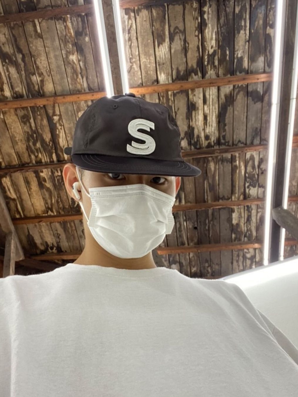 [KREAM 단독] Safarispot Emblem Patch Cap Black 착용 스타일
