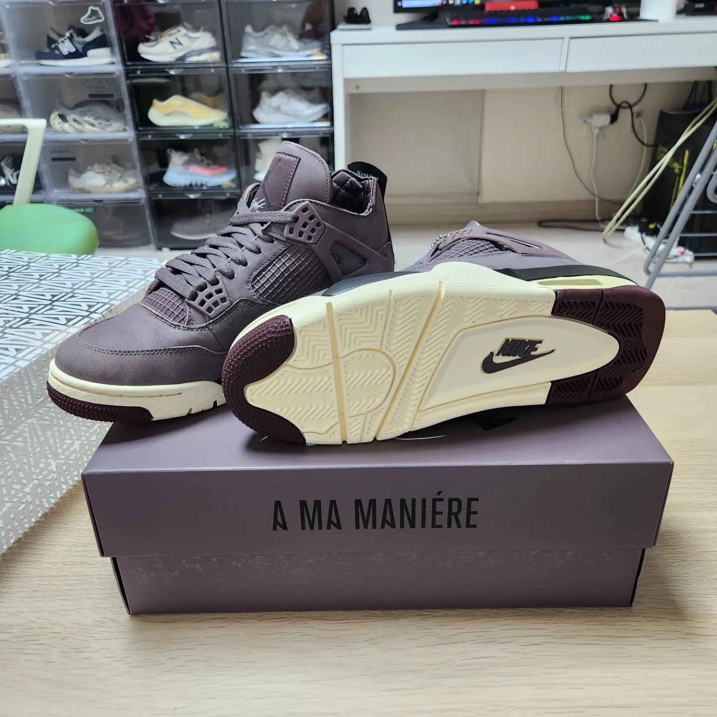Jordan 4 x A Ma Maniere Retro Violet Ore 착용 스타일 - 2