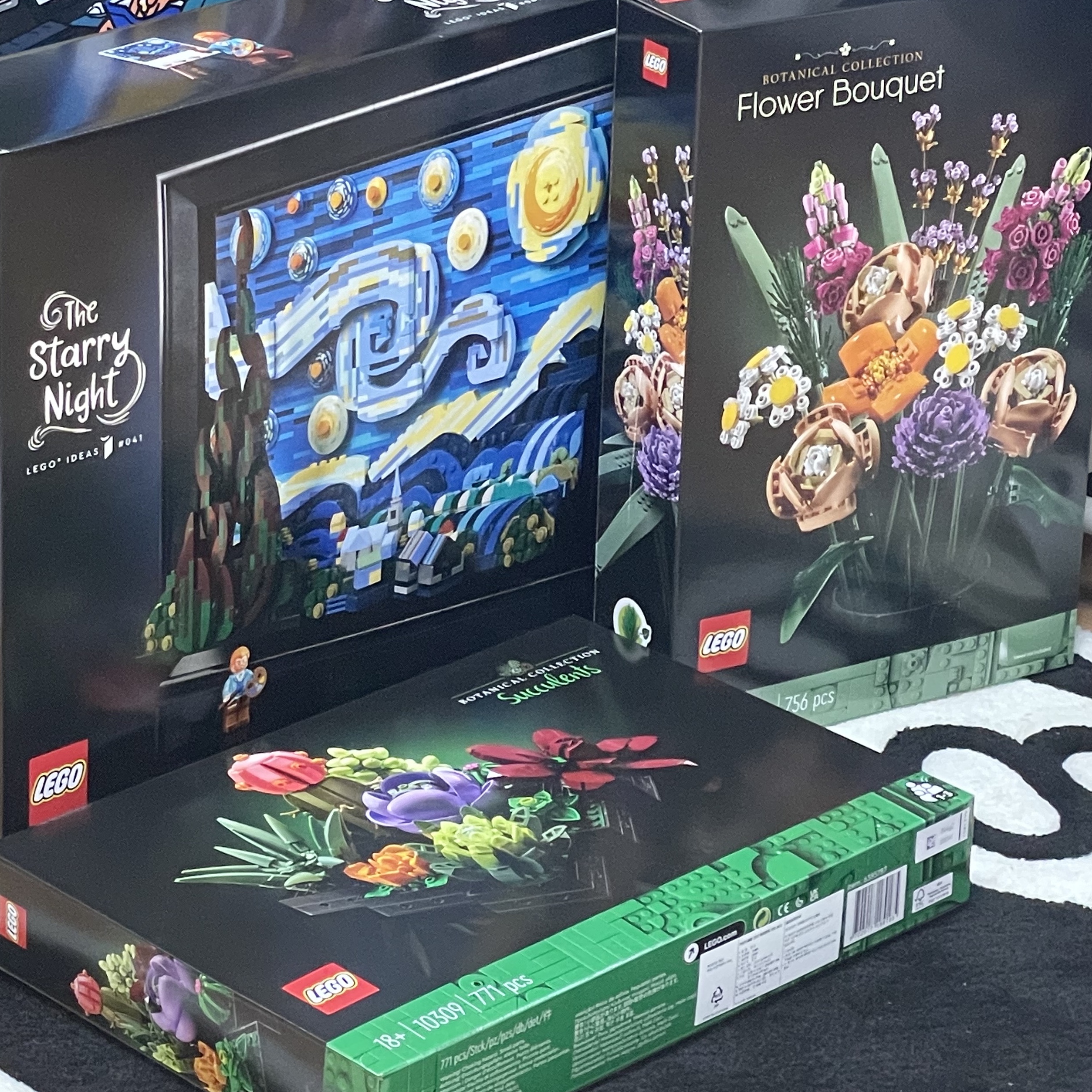 Lego Vincent Van Gogh The Starry Night, Lego Flower Bouquet 착용 스타일