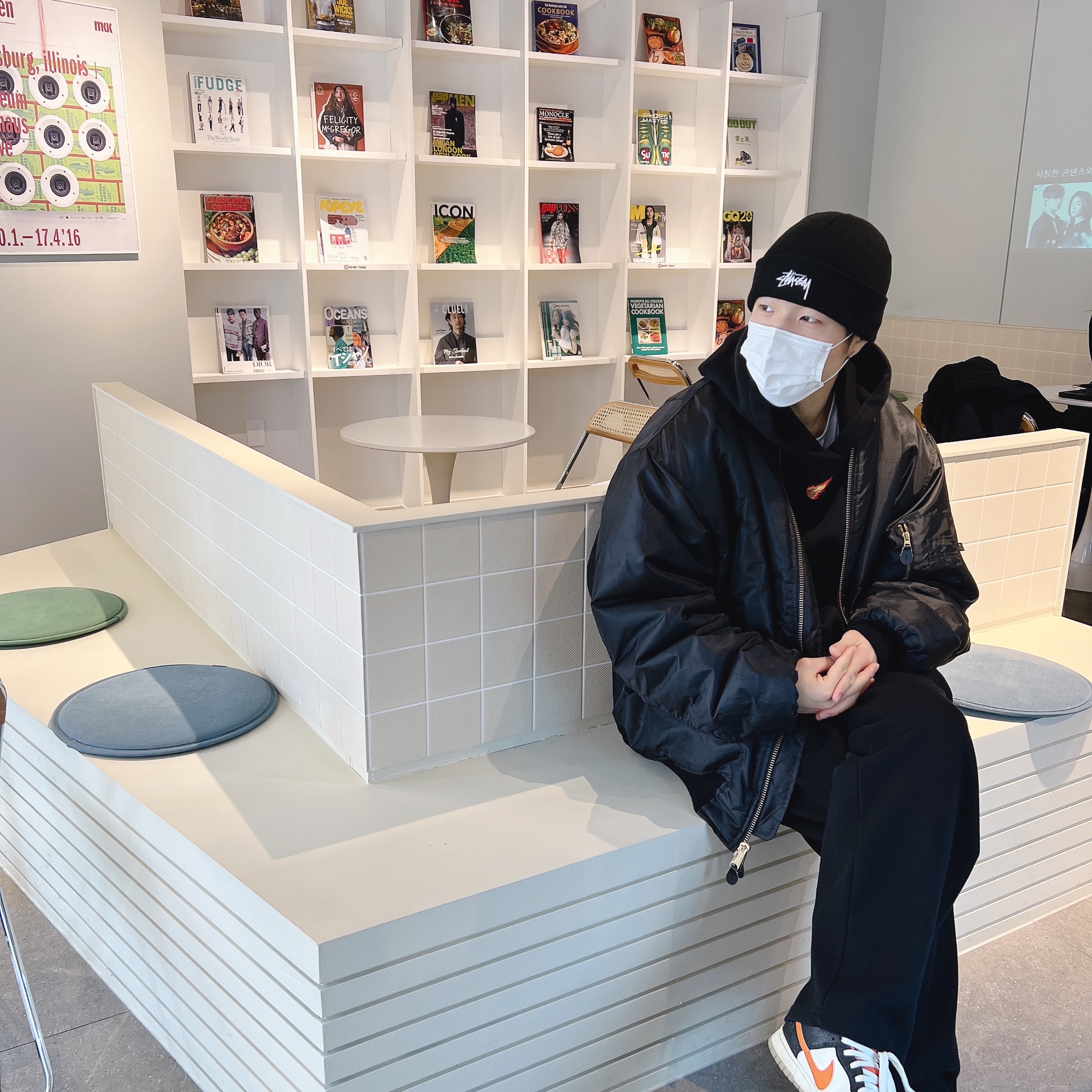 Stussy Stock Cuff Beanie Black, Nike Dunk Low Retro PRM Halloween 착용 스타일