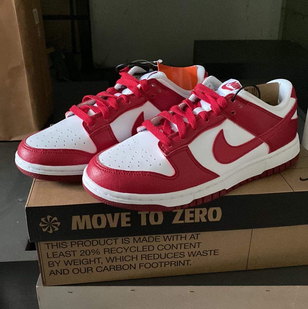 (W) Nike Dunk Low Next Nature Gym Red 착용 스타일