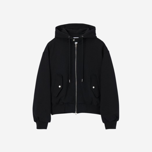 Typing Mistake 22 After Summer Graphic Hooded Jacket Black - 22FW