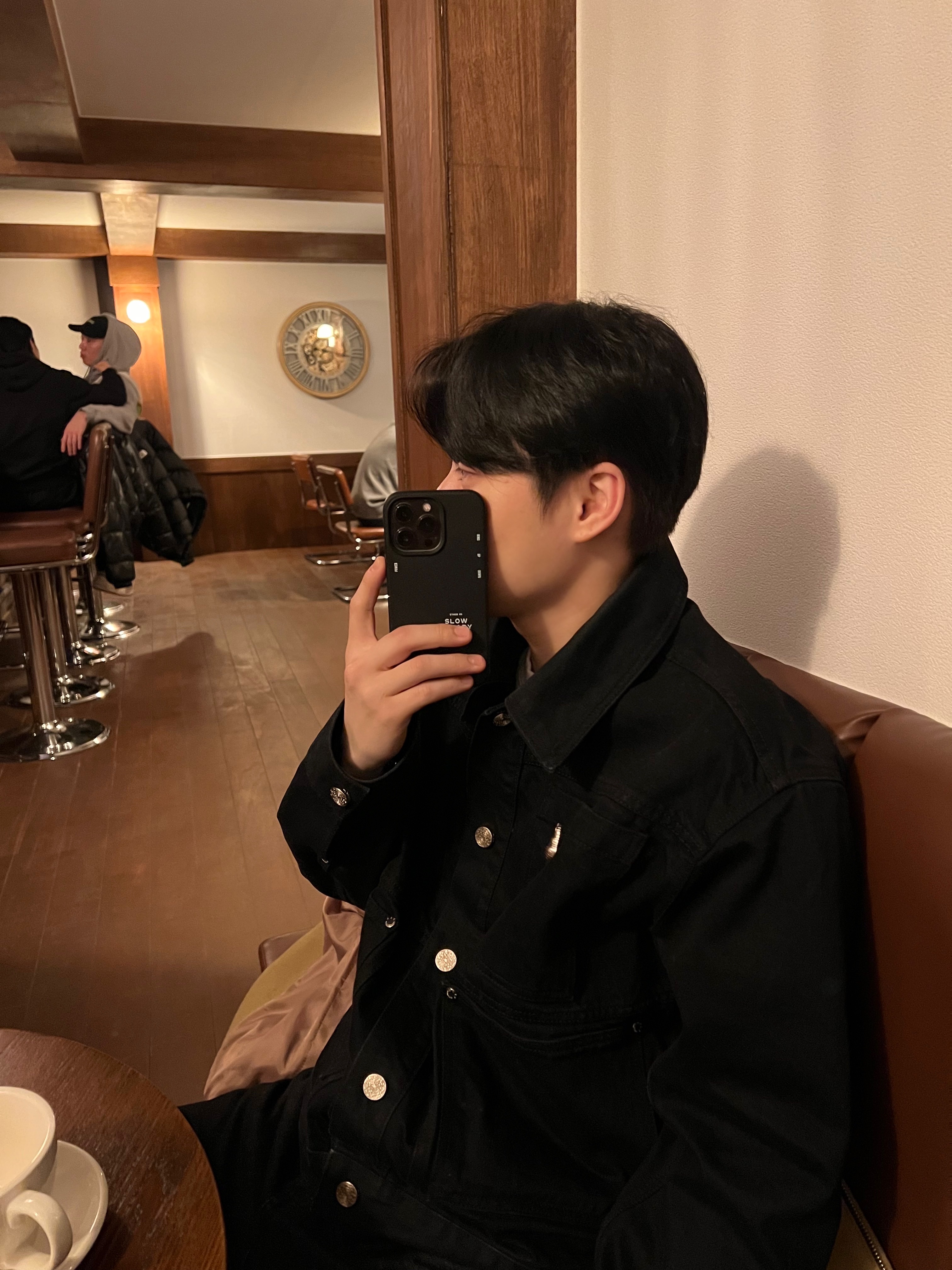 [KREAM 단독] STU Denim Jacket Black 착용 스타일 - 2